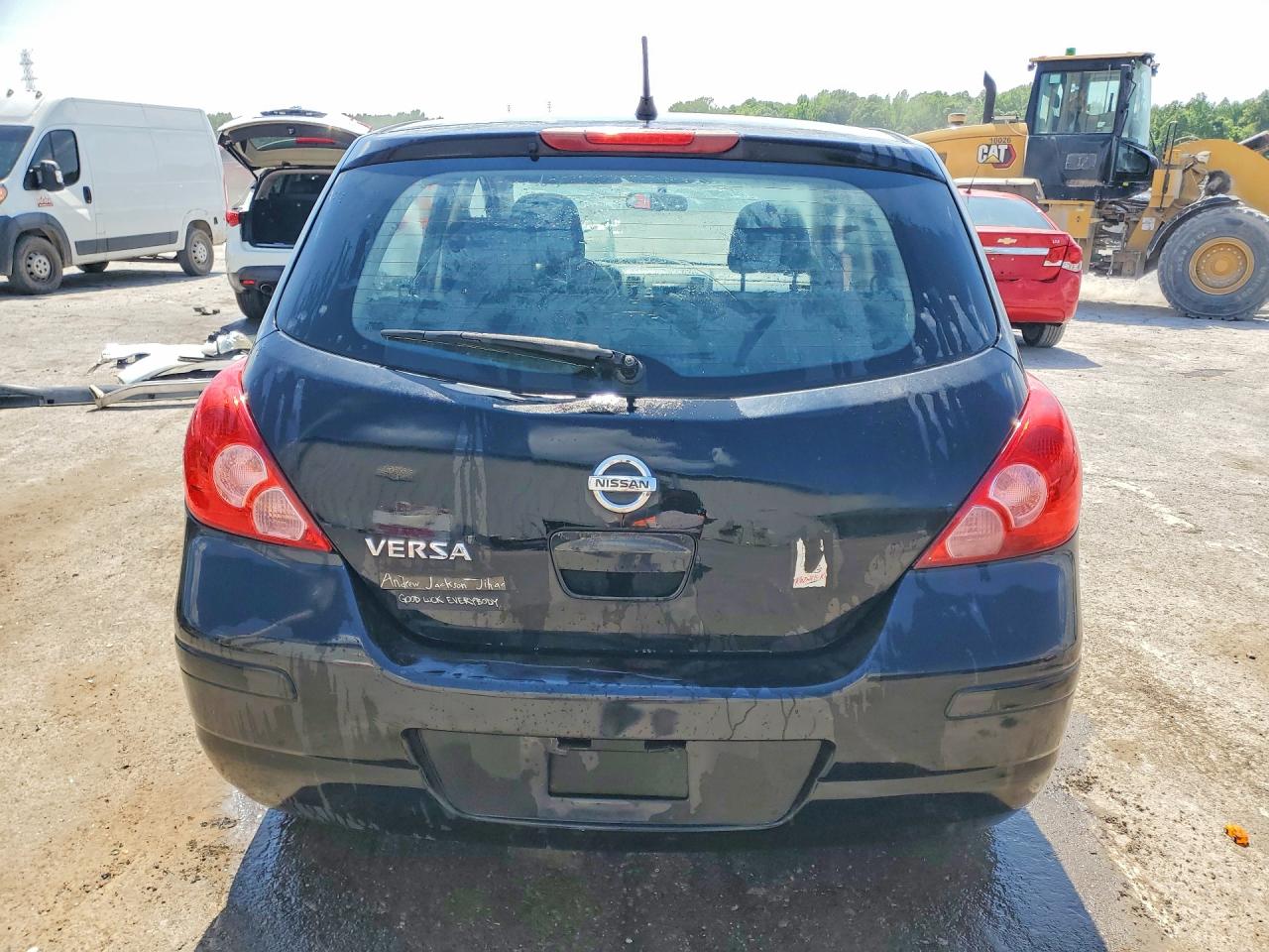 2011 Nissan Versa 1.8 S Black vin: 3N1BC1CP2BL487497