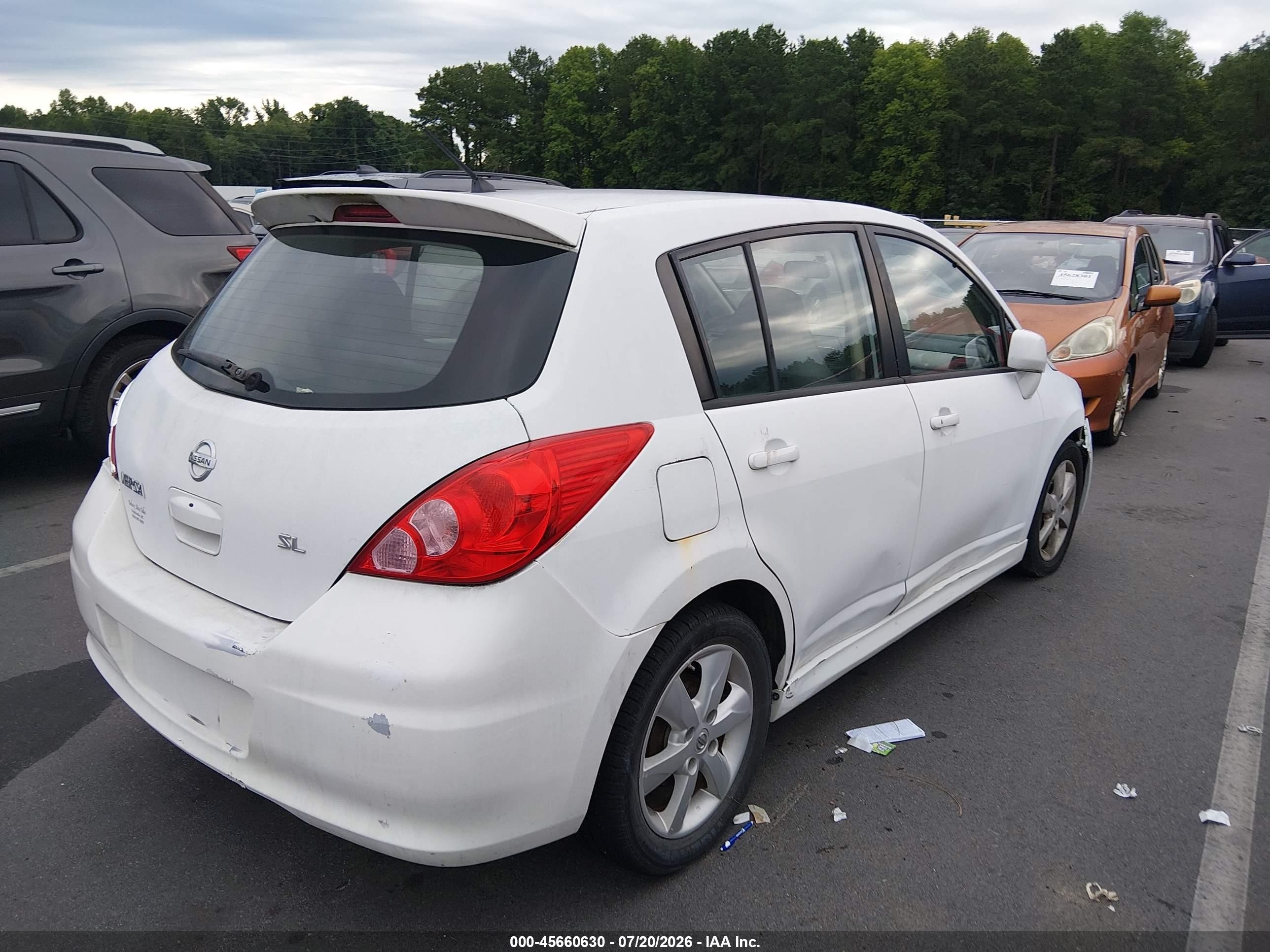 2011 Nissan Versa 1.8sl White vin: 3N1BC1CP2BL491002