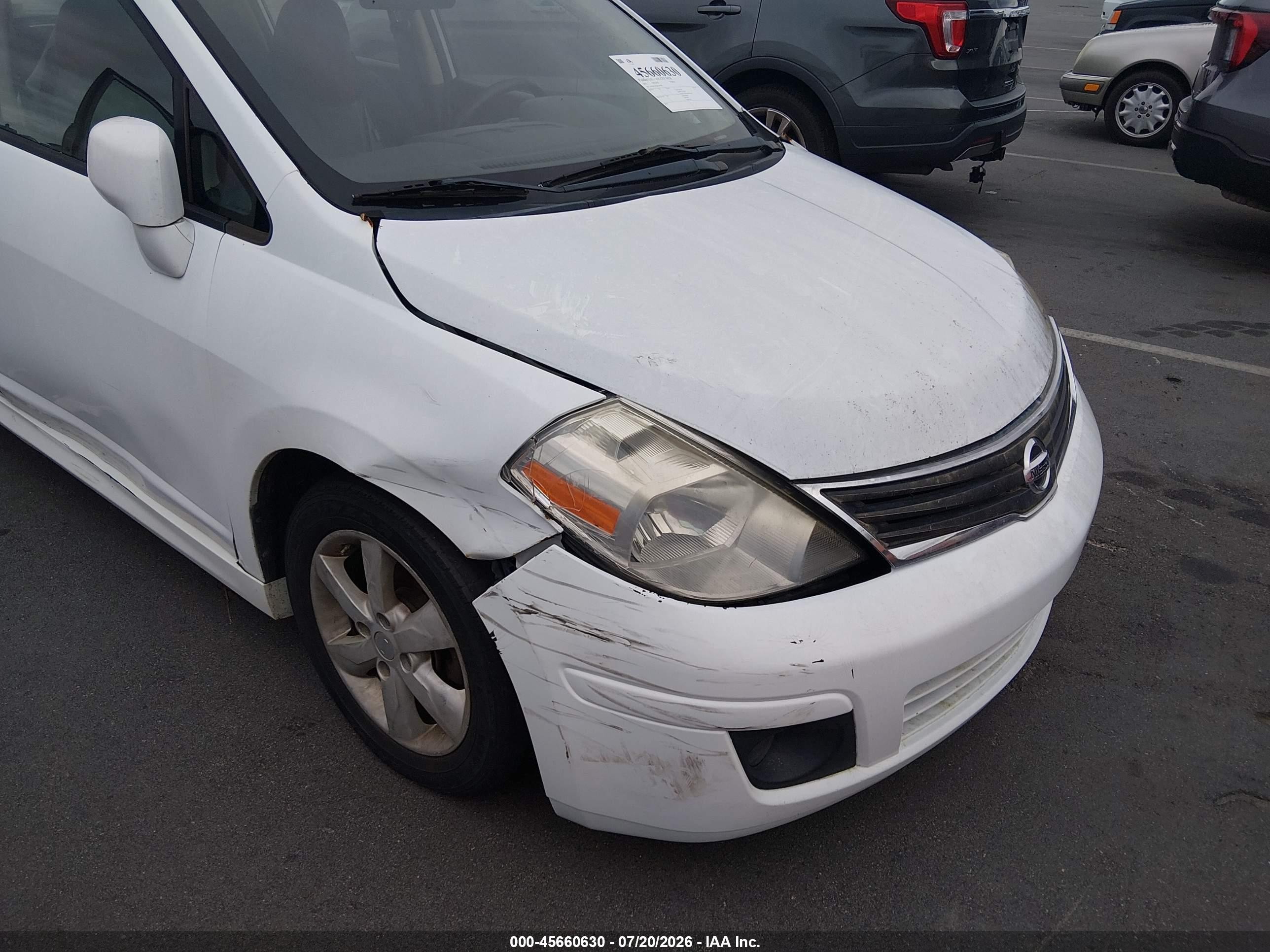 2011 Nissan Versa 1.8sl White vin: 3N1BC1CP2BL491002