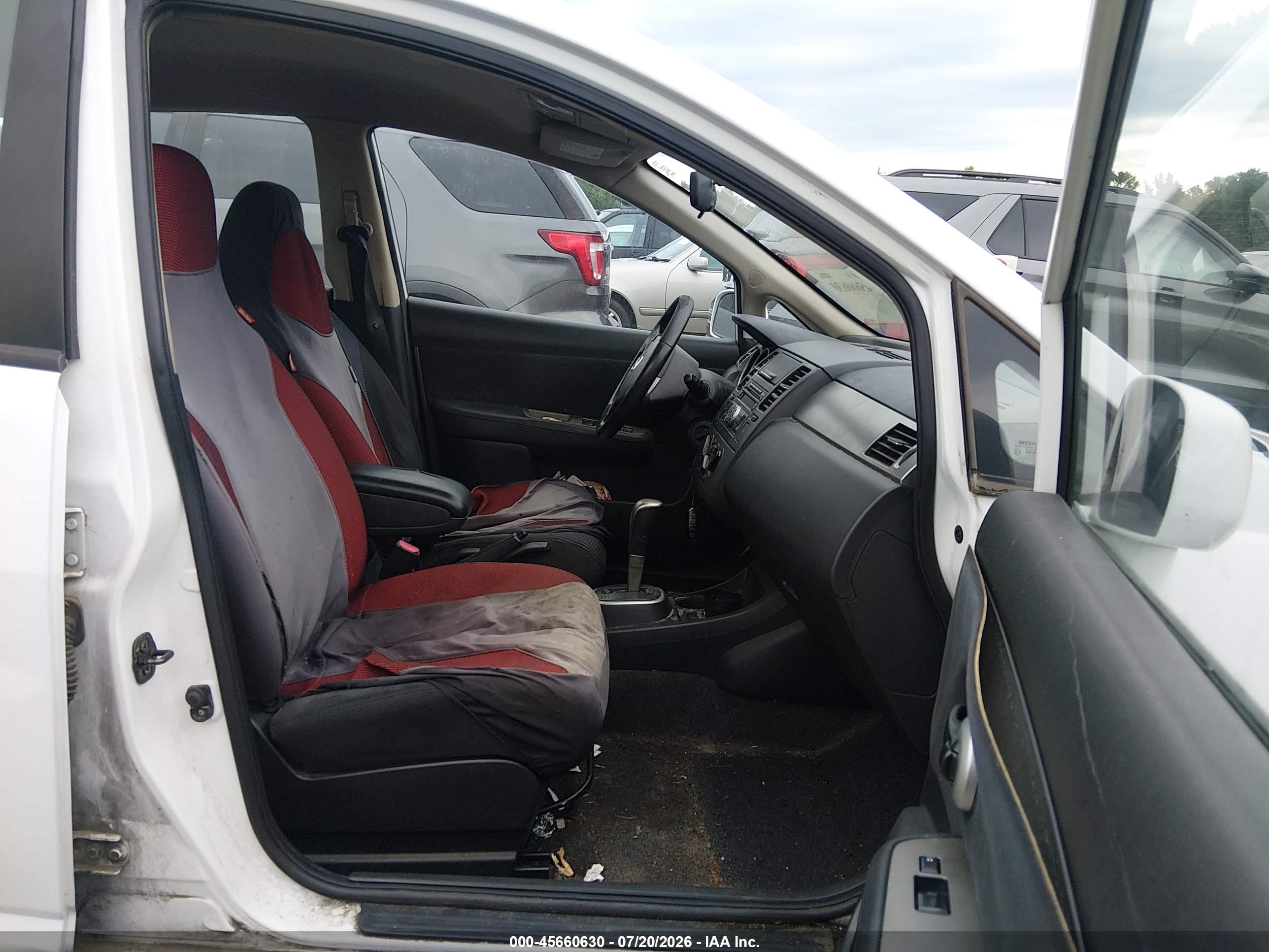 2011 Nissan Versa 1.8sl White vin: 3N1BC1CP2BL491002