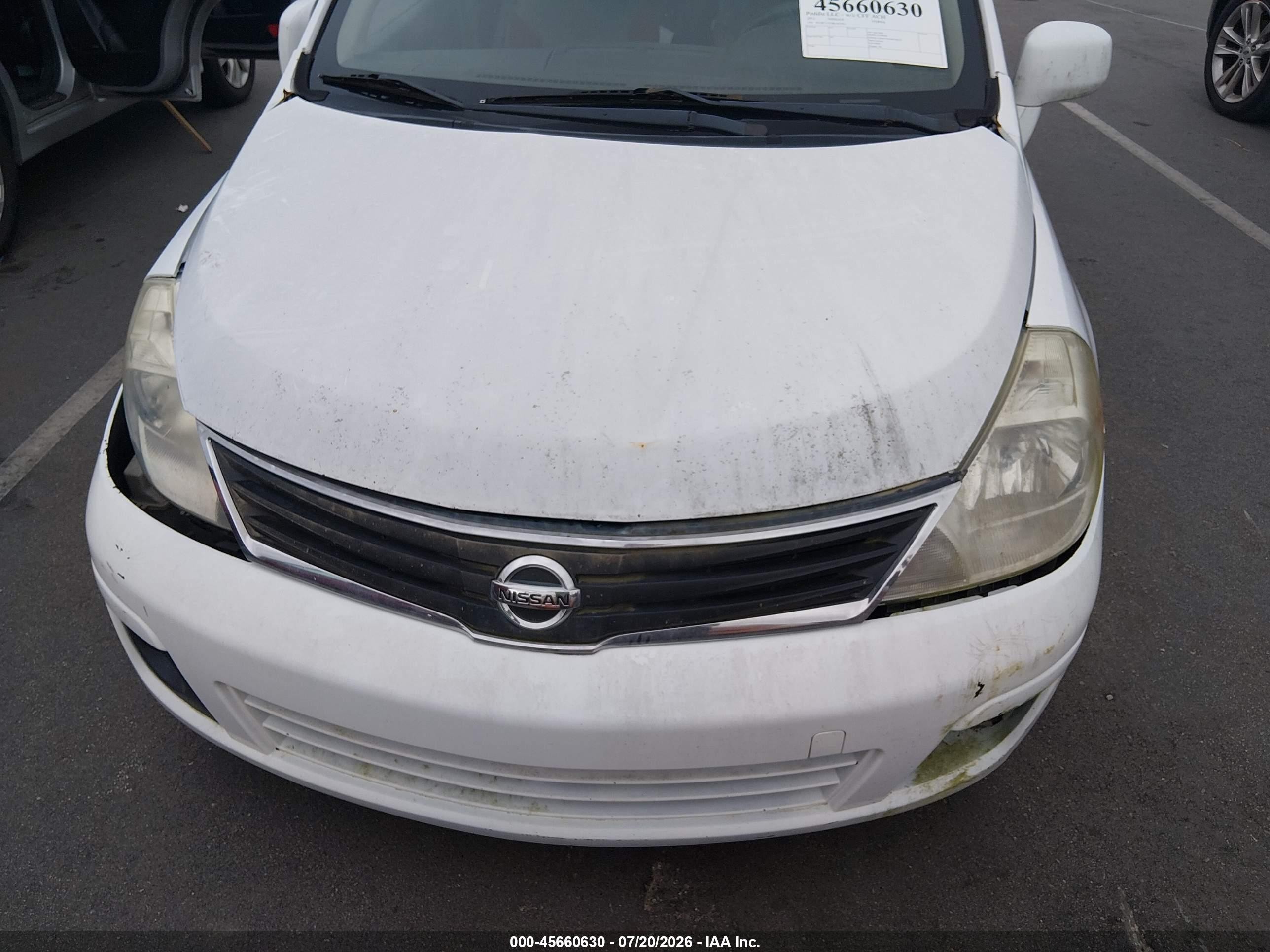 2011 Nissan Versa 1.8sl White vin: 3N1BC1CP2BL491002