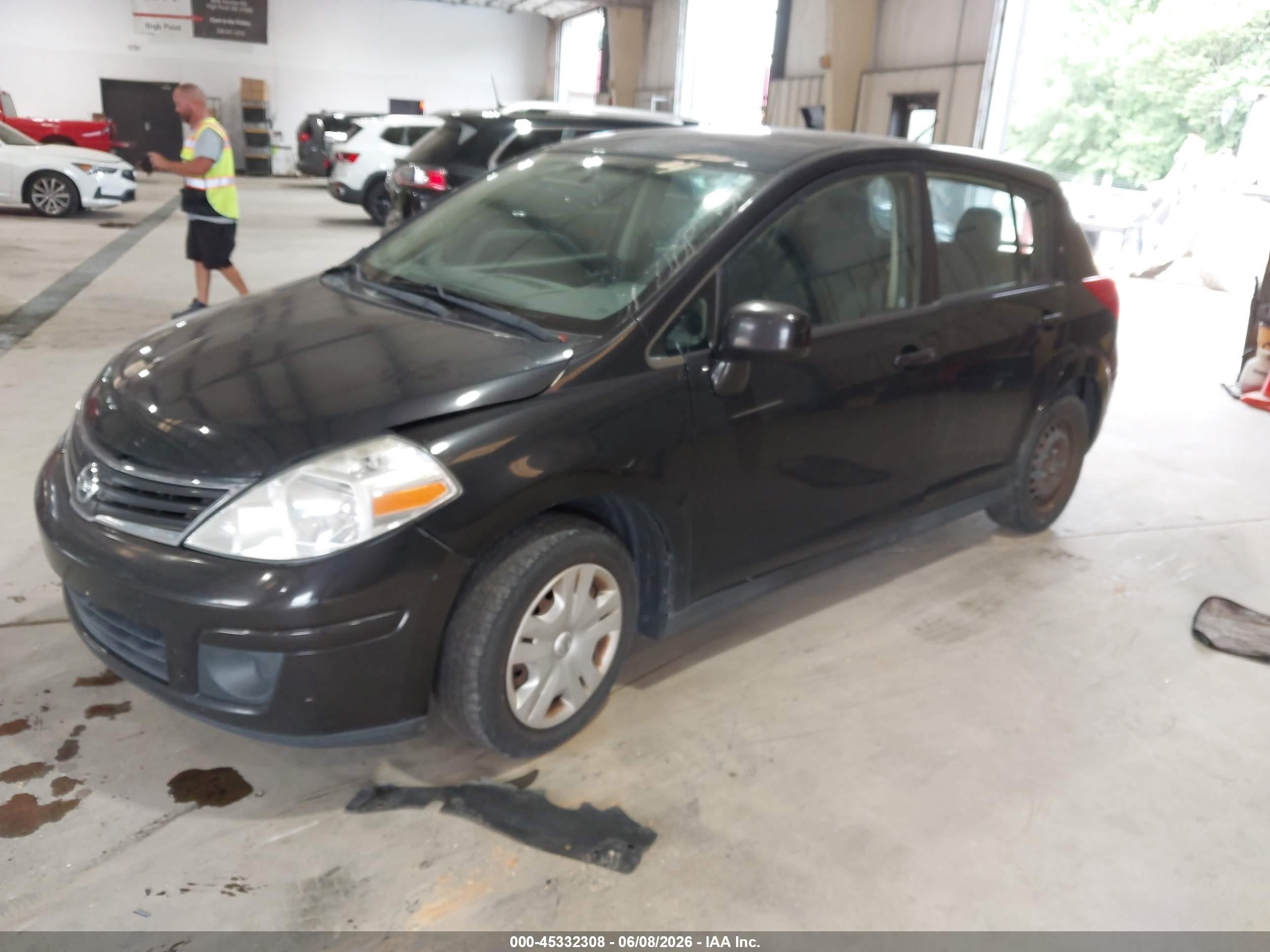 2012 Nissan Versa 1.8 S Black vin: 3N1BC1CP2CK217323
