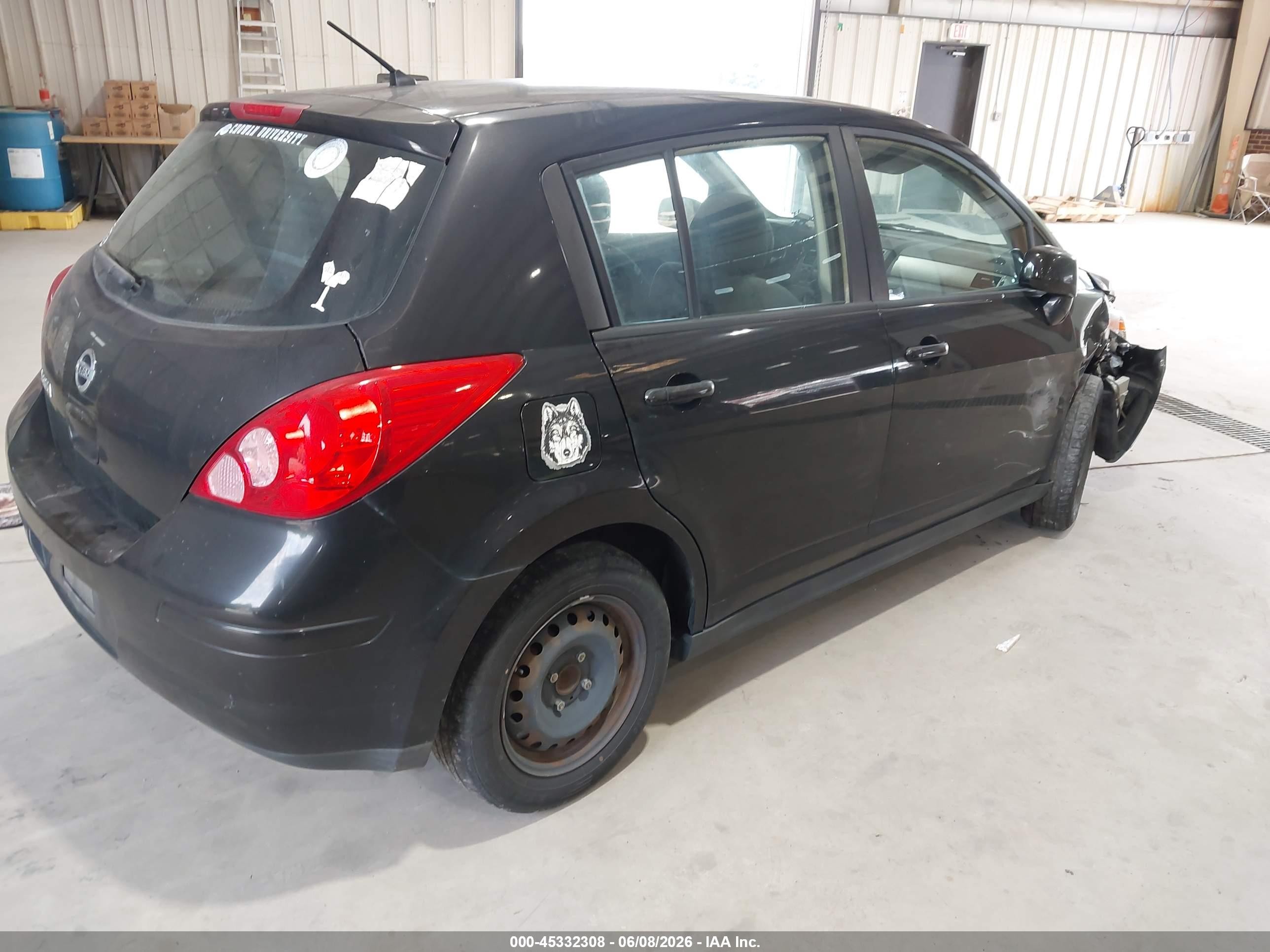 2012 Nissan Versa 1.8 S Black vin: 3N1BC1CP2CK217323