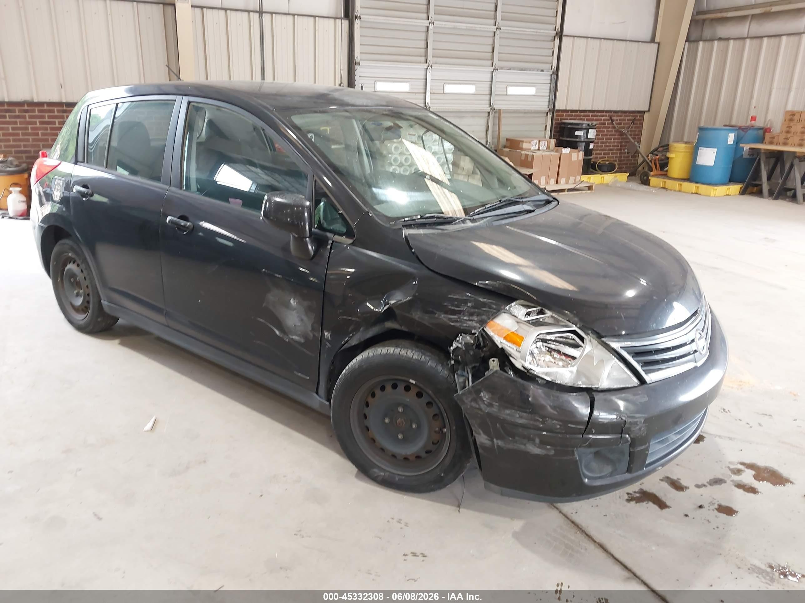 2012 Nissan Versa 1.8 S Черный vin: 3N1BC1CP2CK217323