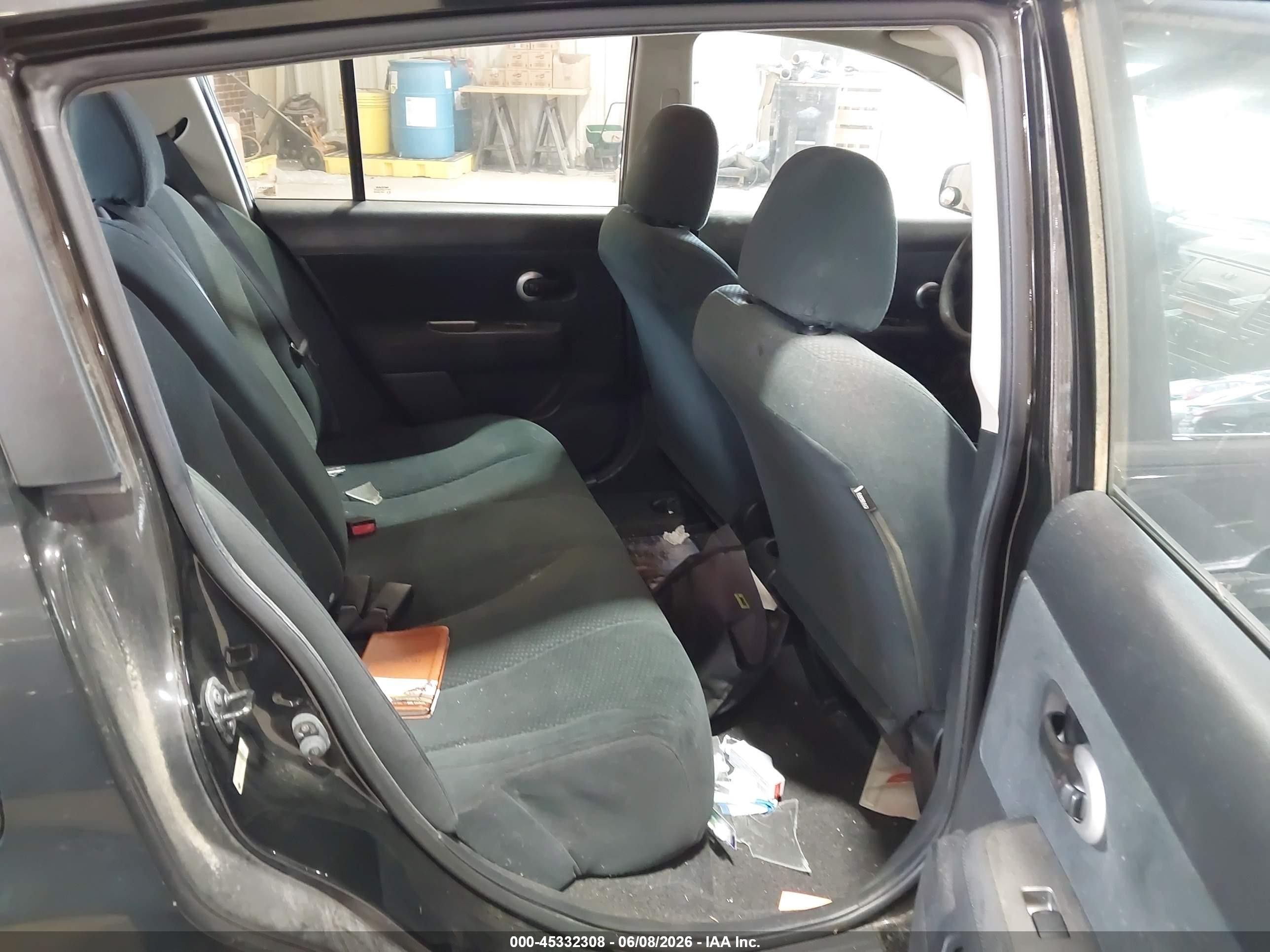 2012 Nissan Versa 1.8 S Black vin: 3N1BC1CP2CK217323