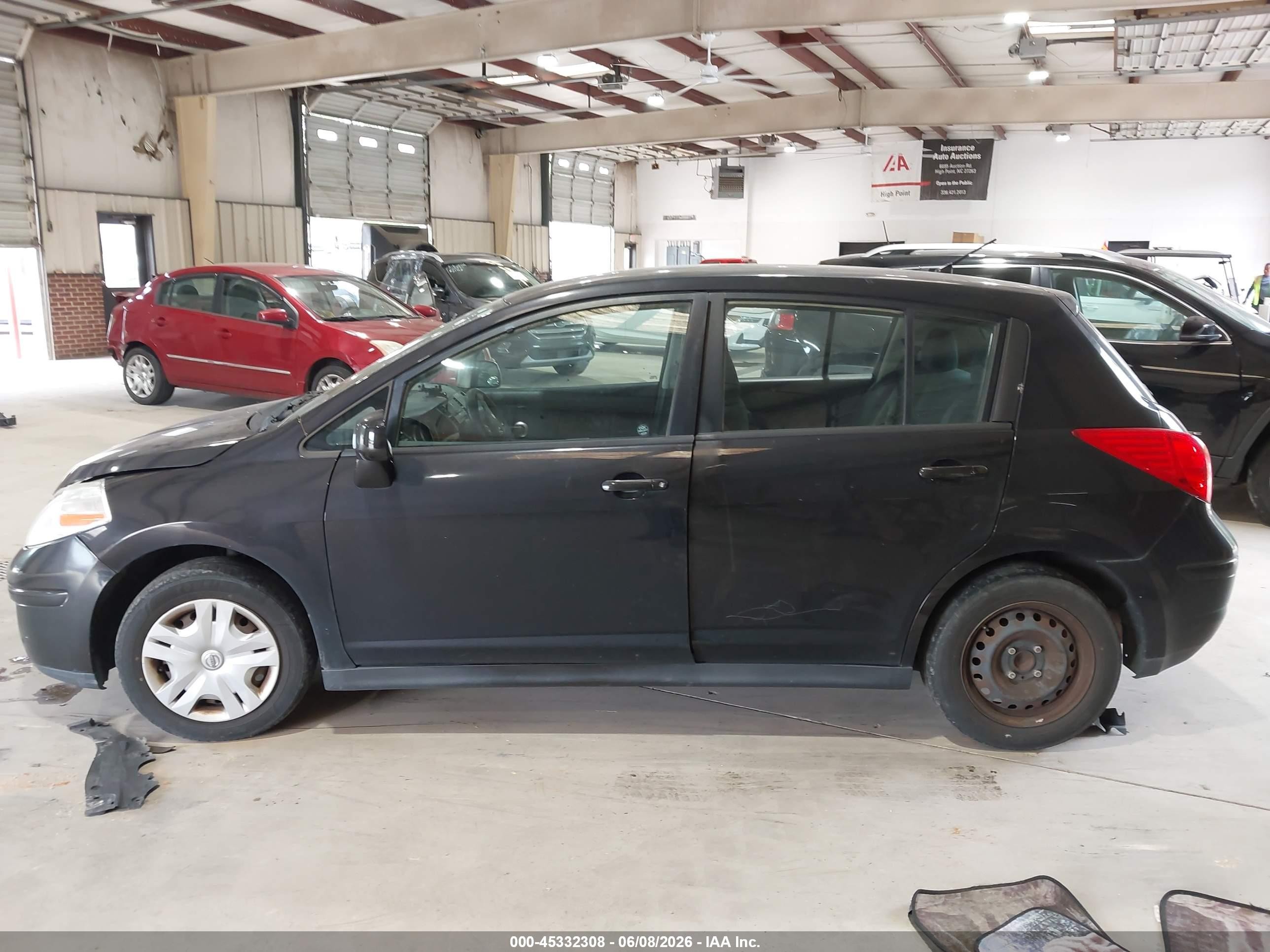 2012 Nissan Versa 1.8 S Black vin: 3N1BC1CP2CK217323