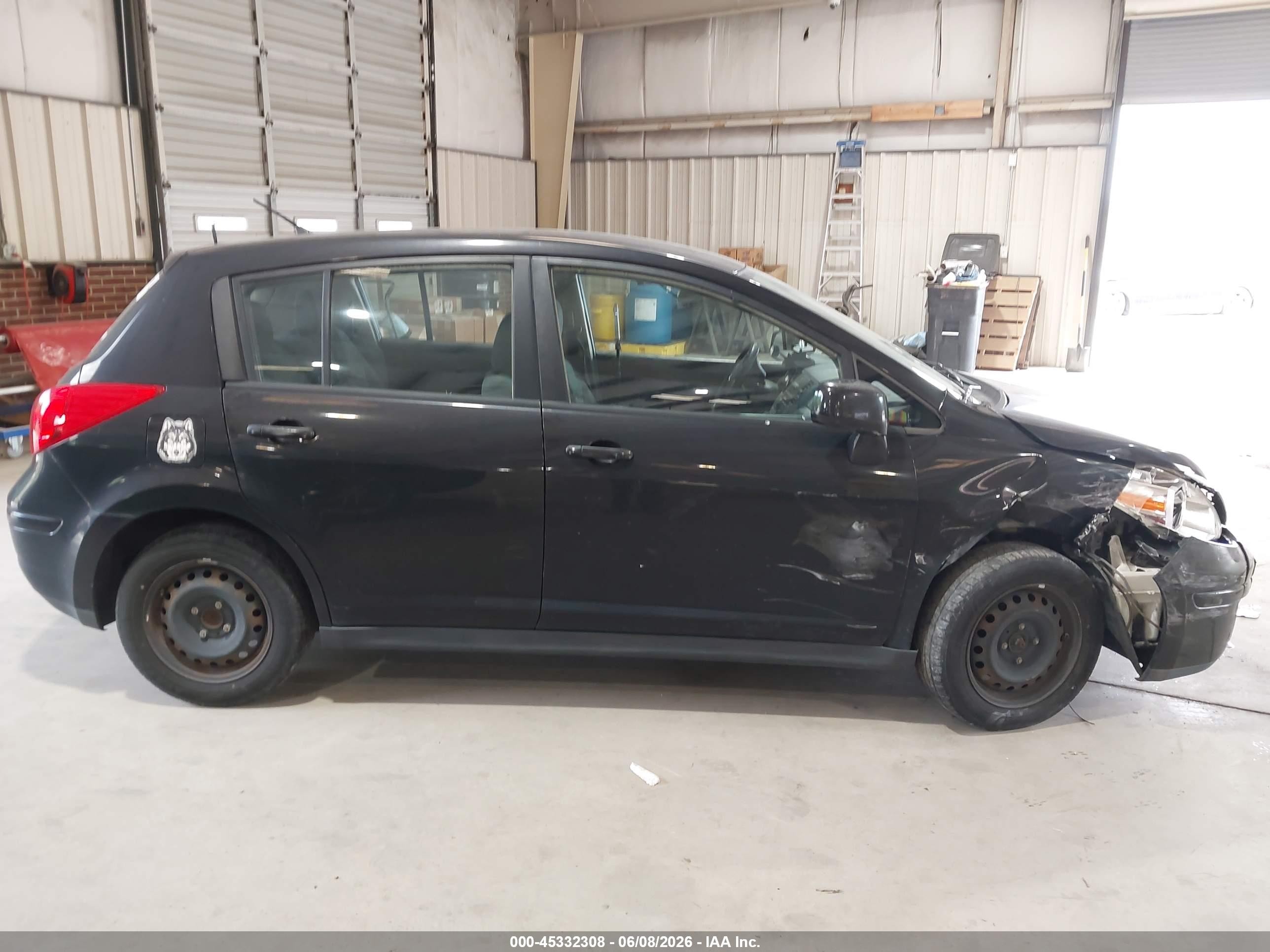 2012 Nissan Versa 1.8 S Black vin: 3N1BC1CP2CK217323