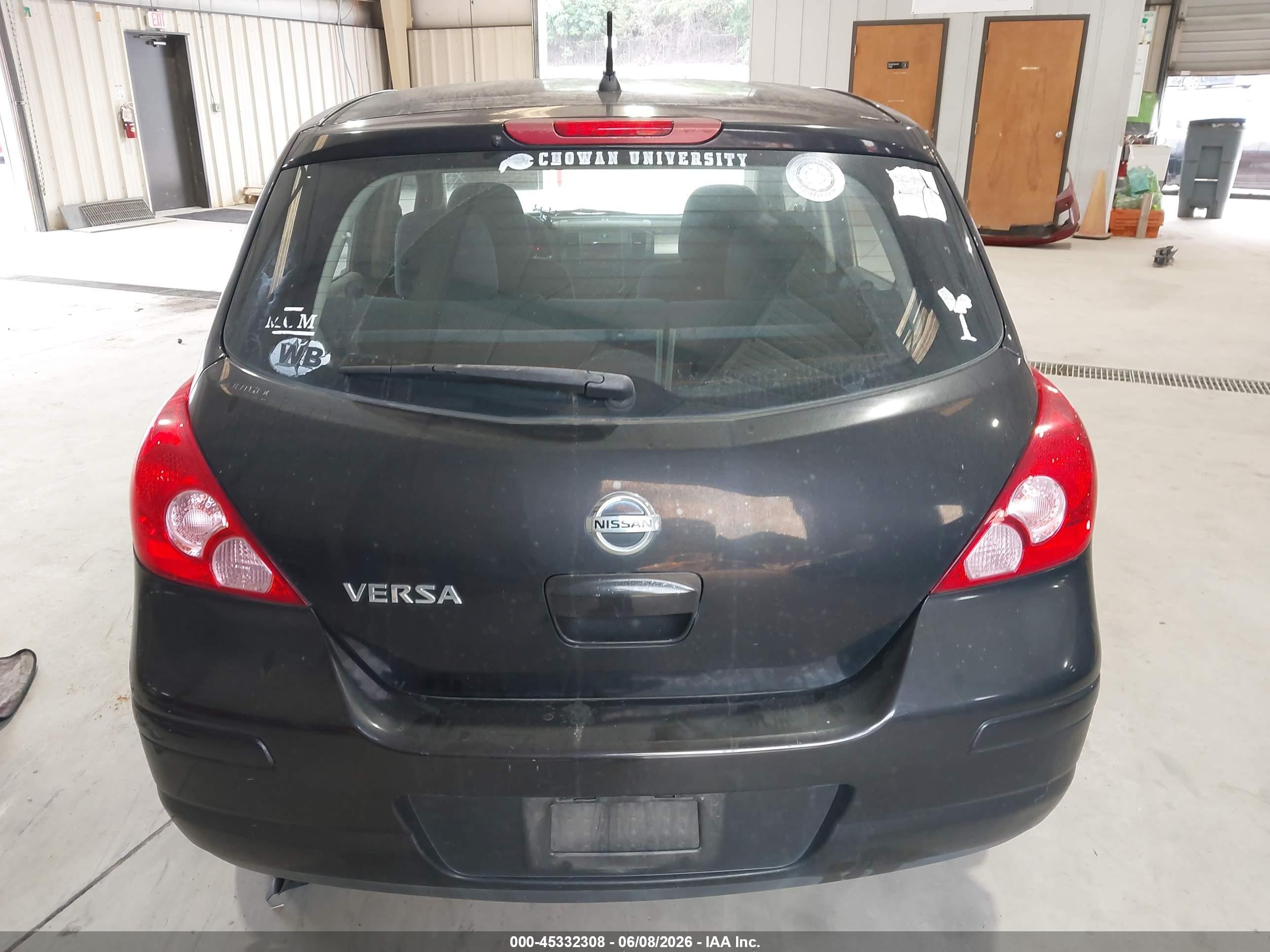 2012 Nissan Versa 1.8 S Black vin: 3N1BC1CP2CK217323