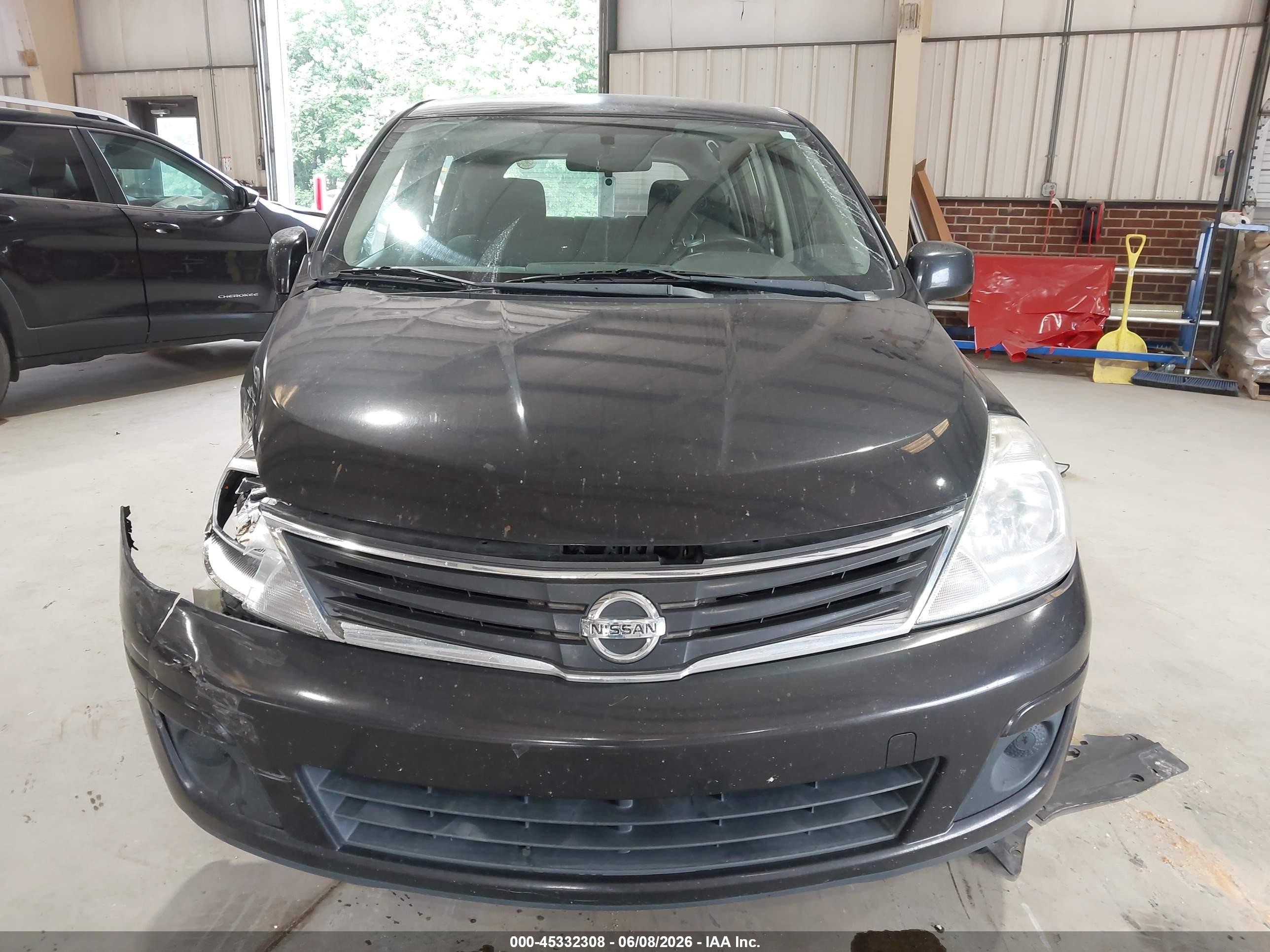 2012 Nissan Versa 1.8 S Black vin: 3N1BC1CP2CK217323