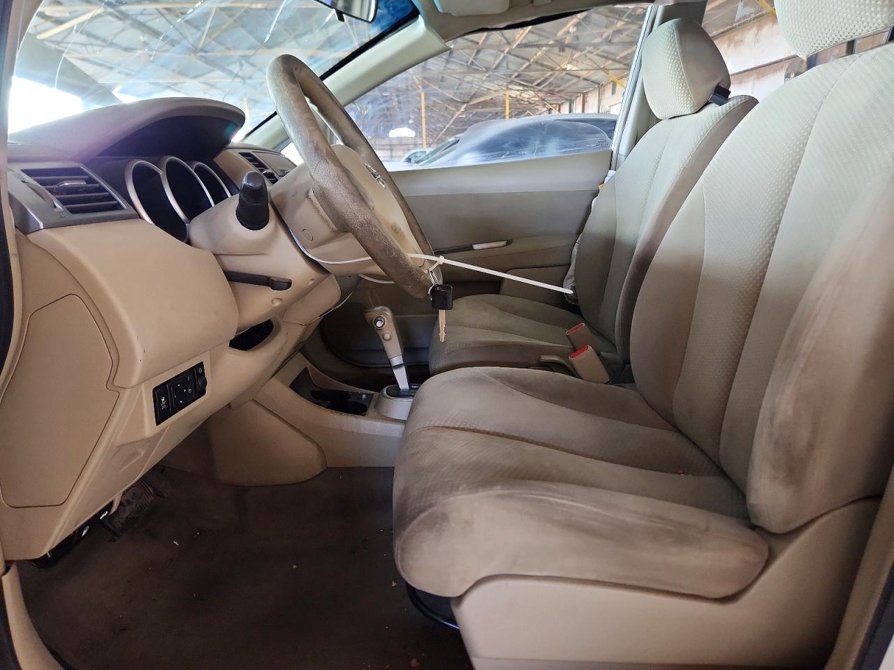 2012 Nissan Versa 1.8 S White vin: 3N1BC1CP2CK267042