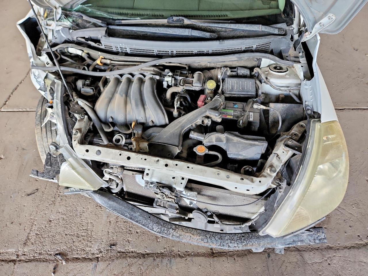 2012 Nissan Versa 1.8 S White vin: 3N1BC1CP2CK267042