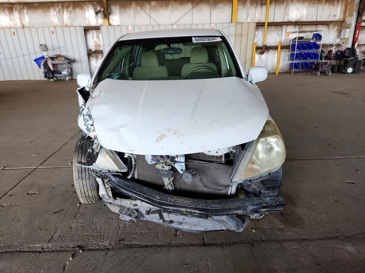 2012 Nissan Versa 1.8 S White vin: 3N1BC1CP2CK267042