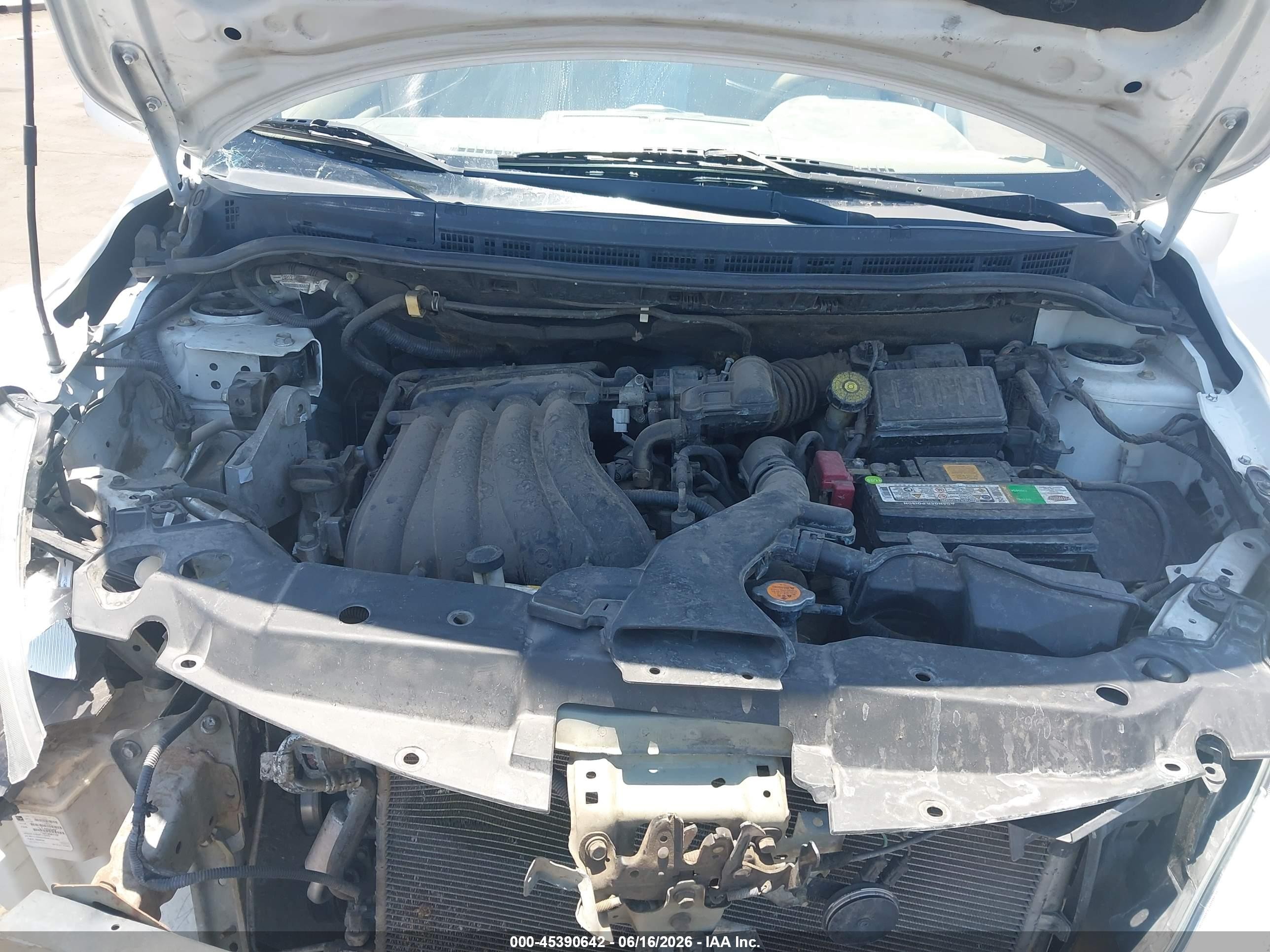 2012 Nissan Versa 1.8 S White vin: 3N1BC1CP2CK298209