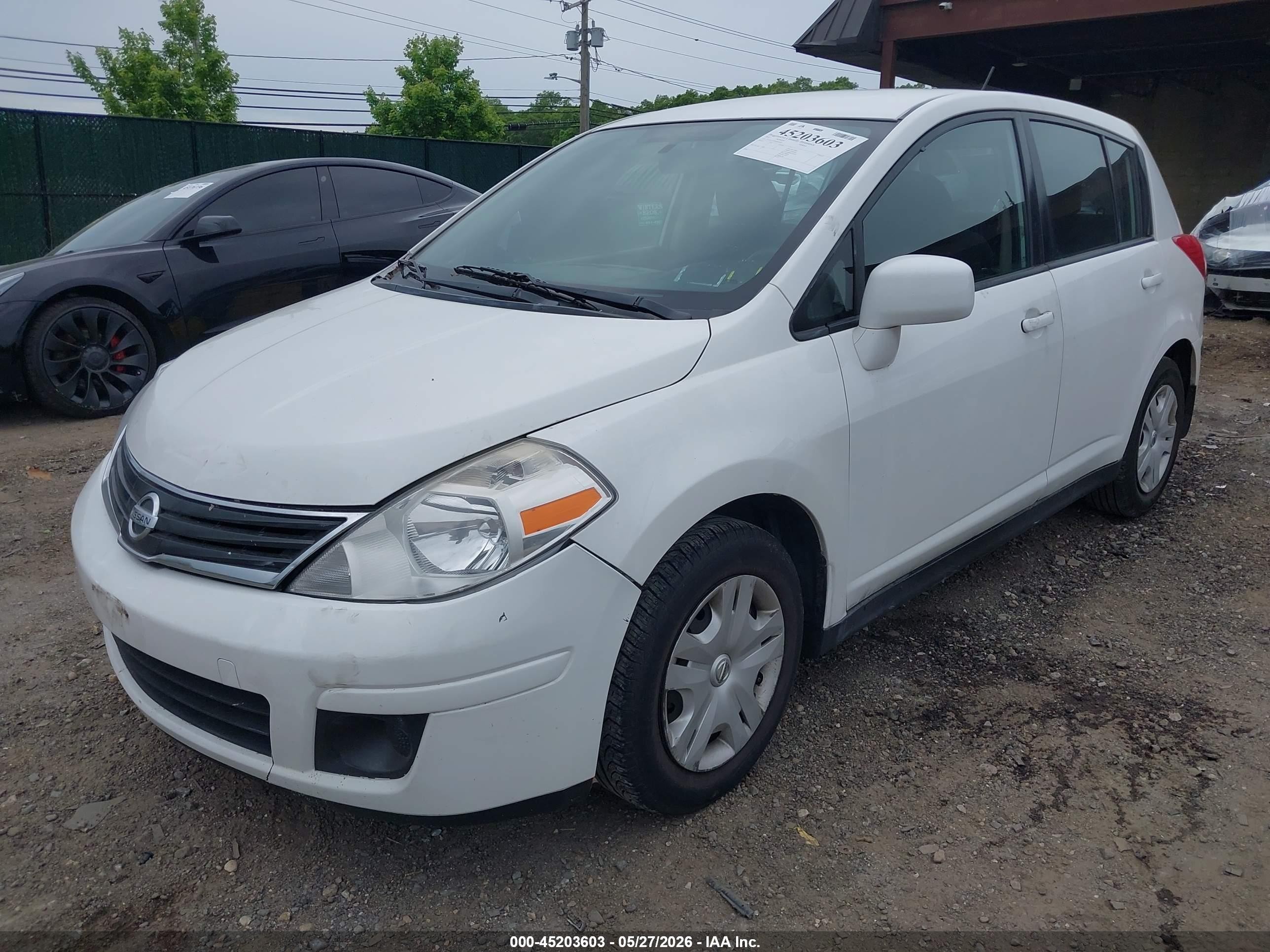 2012 Nissan Versa 1.8 S White vin: 3N1BC1CP2CK805903