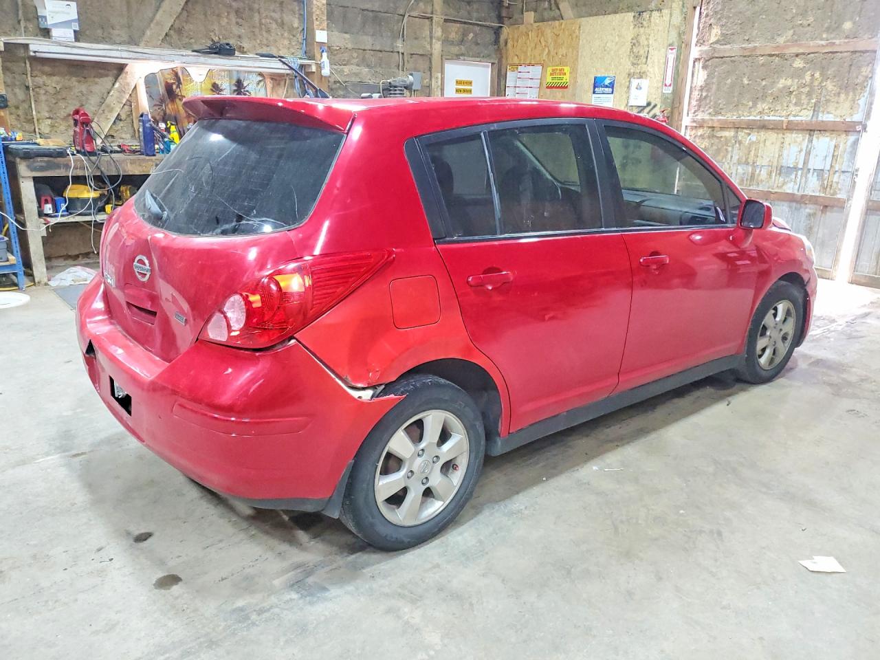 2012 Nissan Versa 1.8 S Red vin: 3N1BC1CP2CK808719