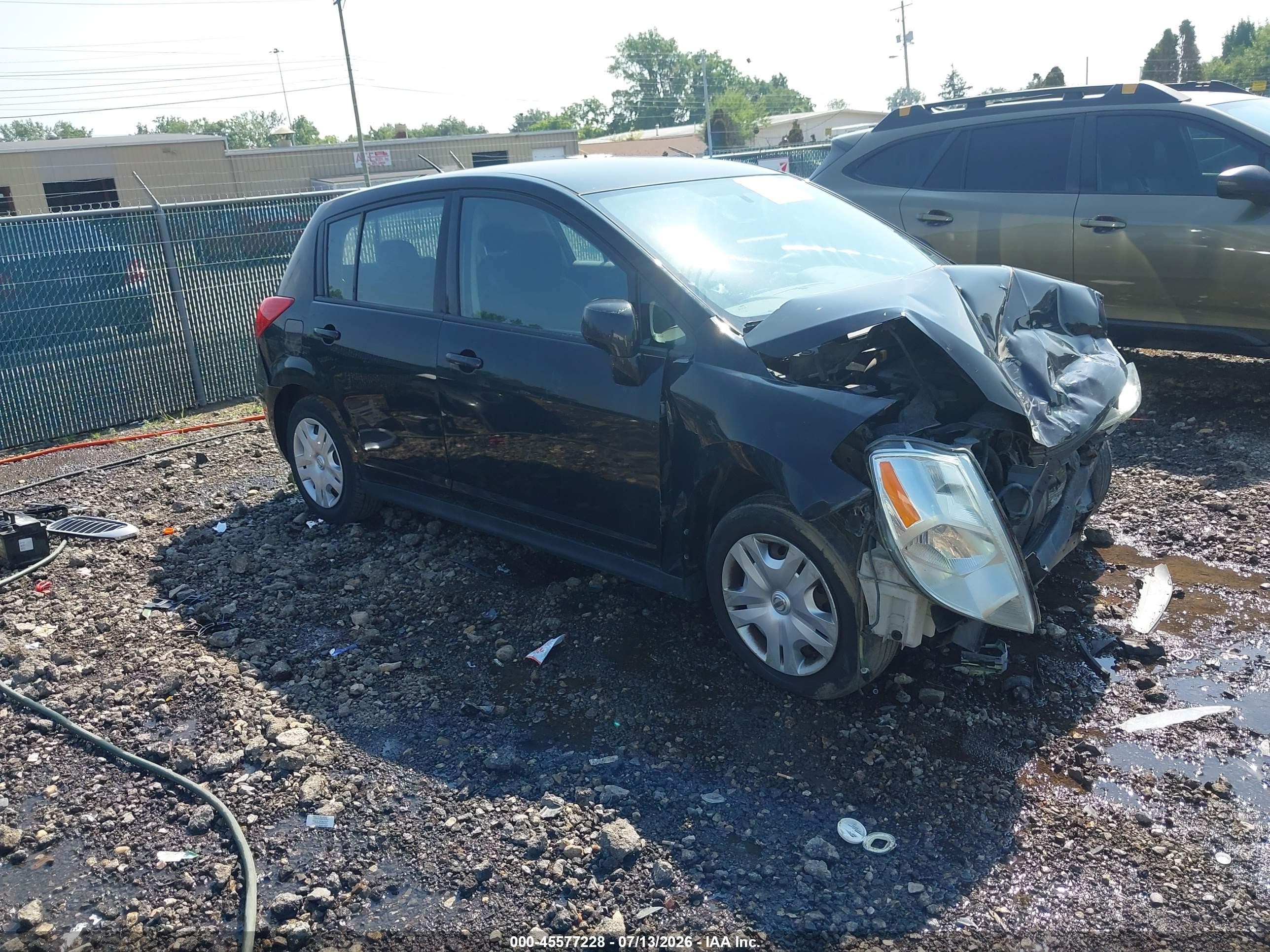 2010 Nissan Versa 1.8s Black vin: 3N1BC1CP3AL387066