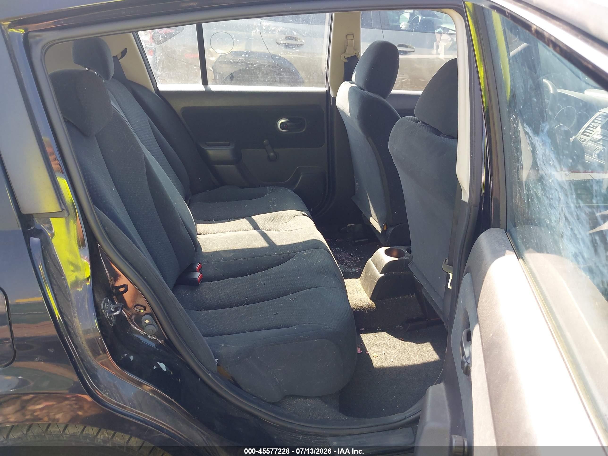 2010 Nissan Versa 1.8s Black vin: 3N1BC1CP3AL387066