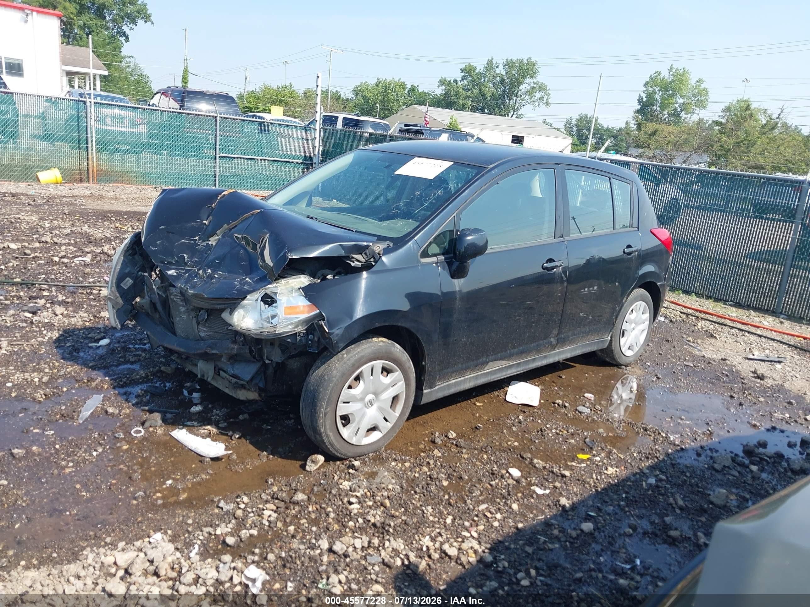 2010 Nissan Versa 1.8s Black vin: 3N1BC1CP3AL387066