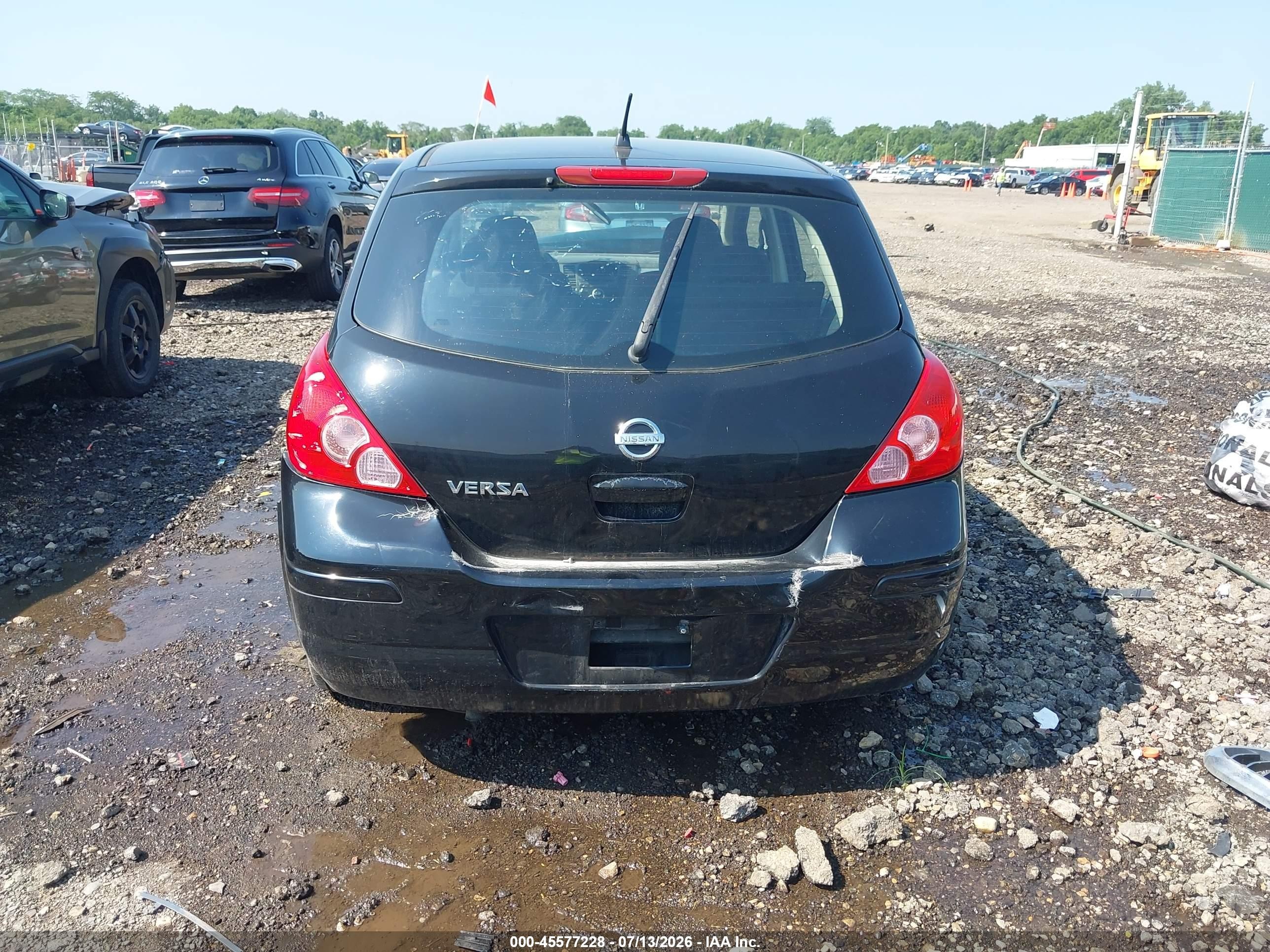 2010 Nissan Versa 1.8s Black vin: 3N1BC1CP3AL387066