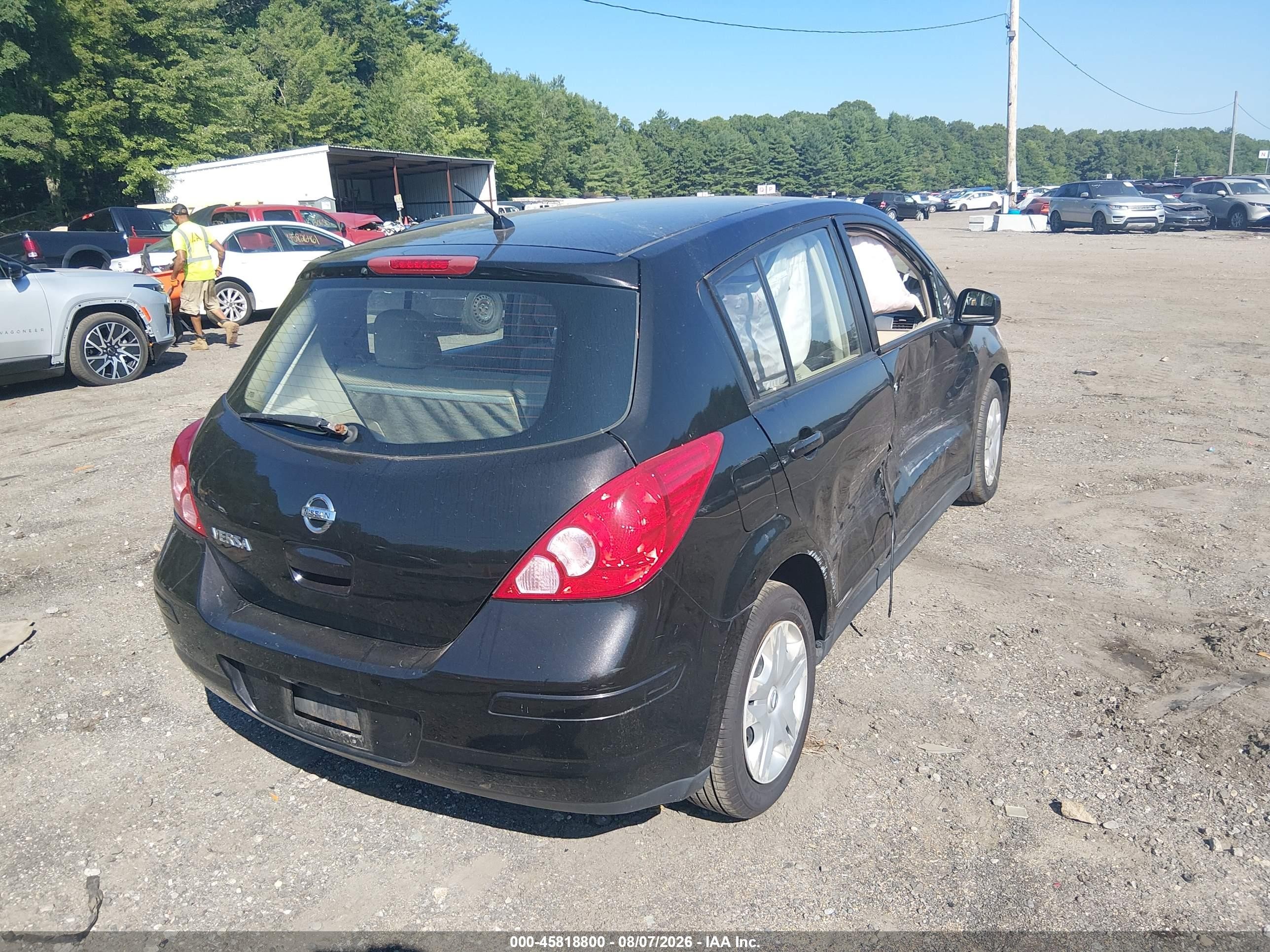 2011 Nissan Versa 1.8s Black vin: 3N1BC1CP3BL406376