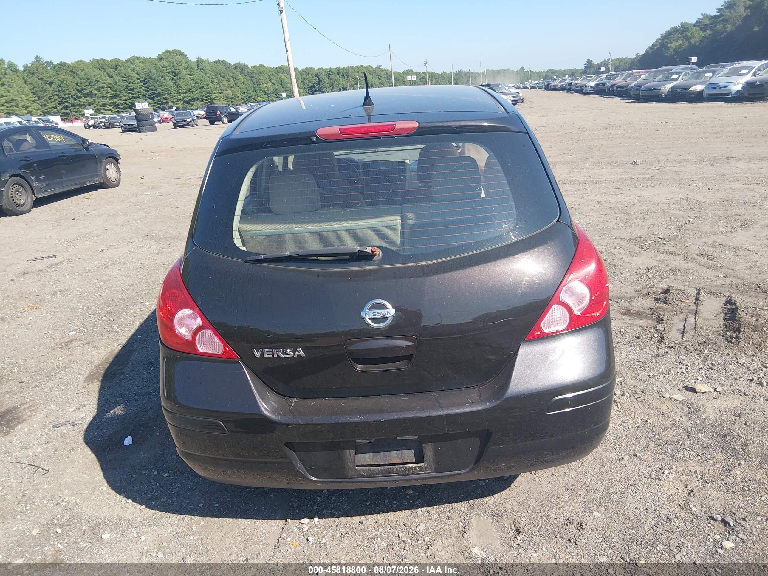 2011 Nissan Versa 1.8s Black vin: 3N1BC1CP3BL406376