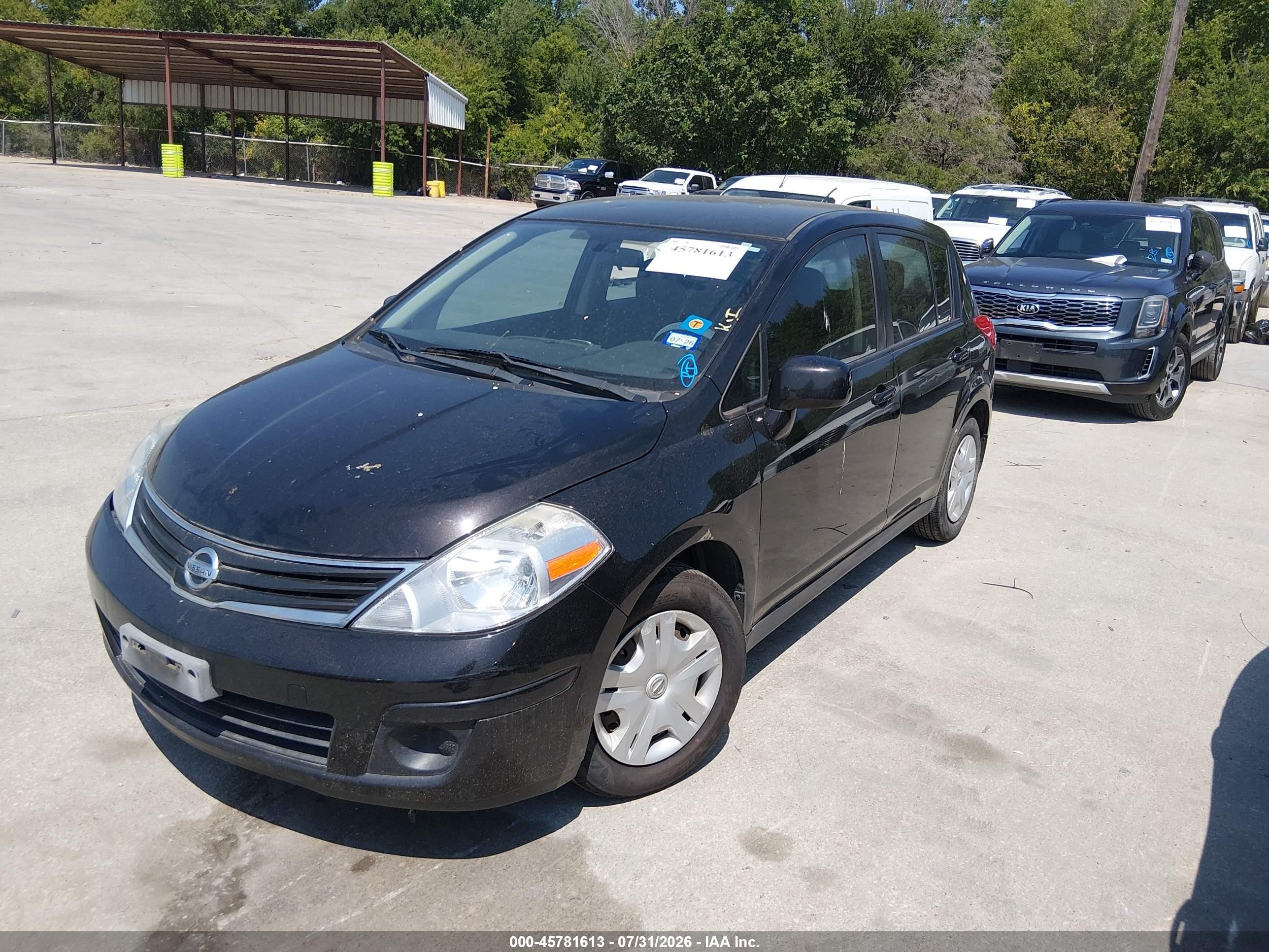 2011 Nissan Versa 1.8s Black vin: 3N1BC1CP3BL437403