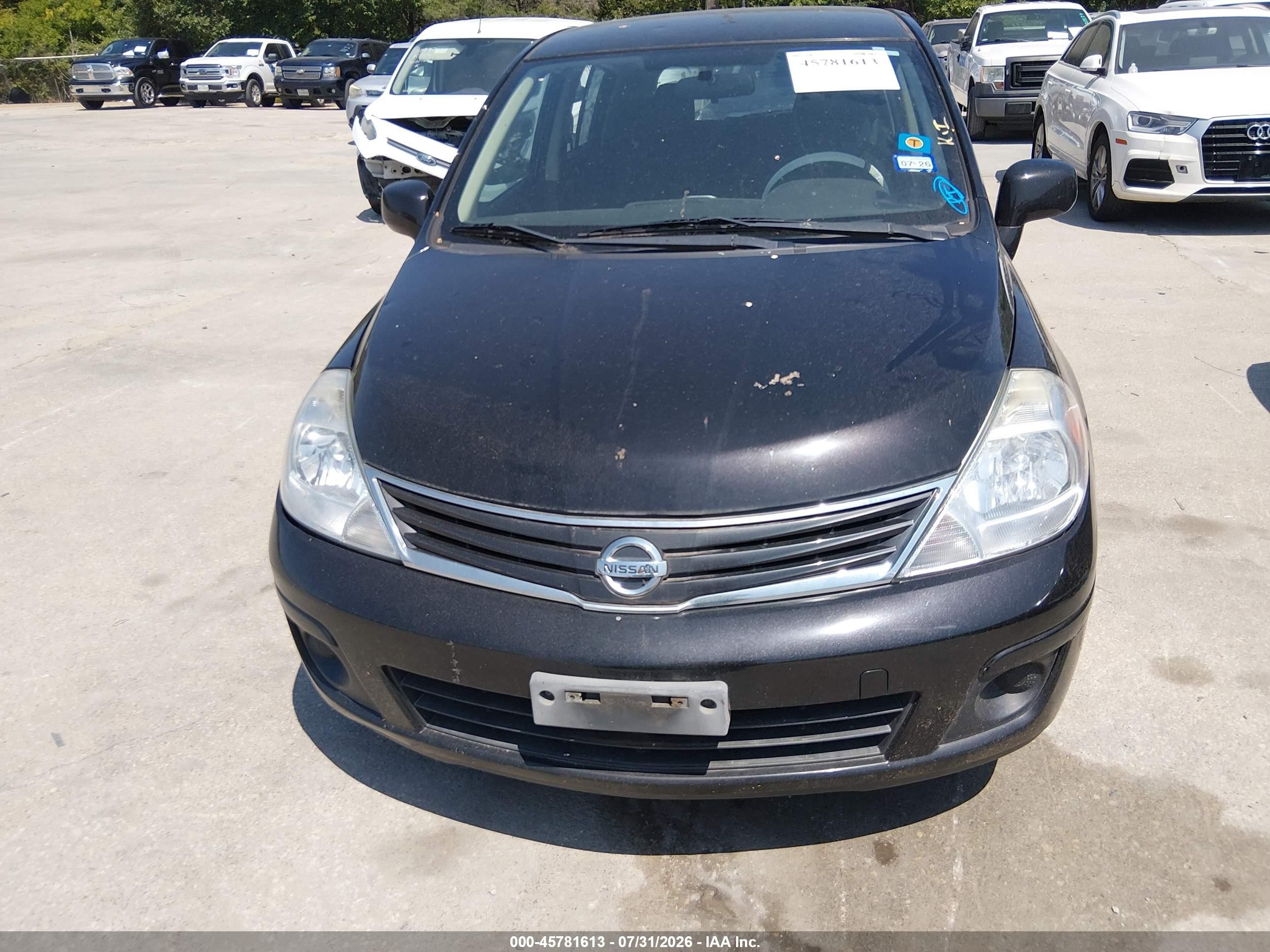 2011 Nissan Versa 1.8s Black vin: 3N1BC1CP3BL437403