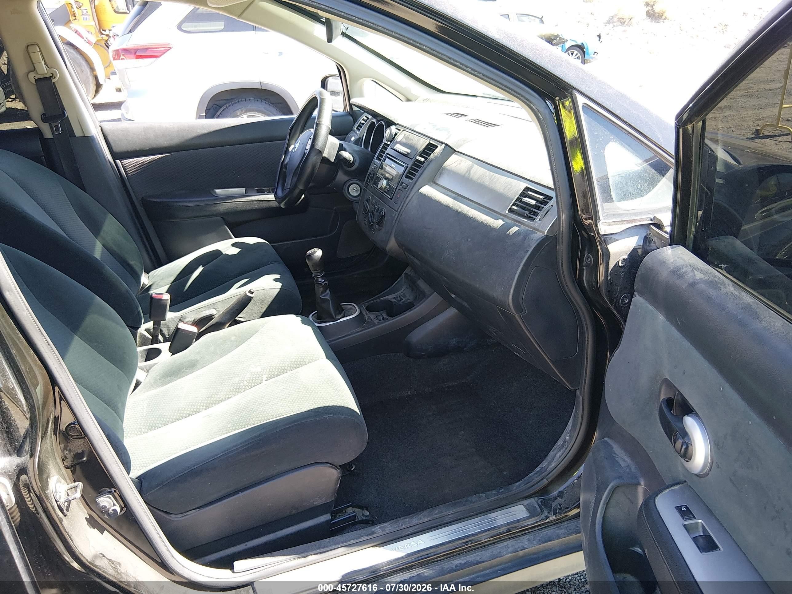 2011 Nissan Versa 1.8s Black vin: 3N1BC1CP3BL486861
