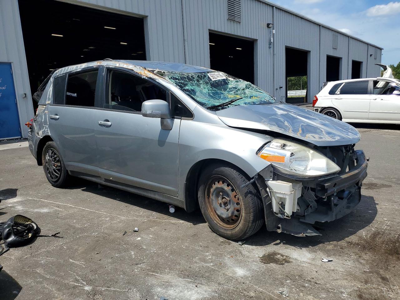 2011 Nissan Versa 1.8 S Gray vin: 3N1BC1CP3BL496354