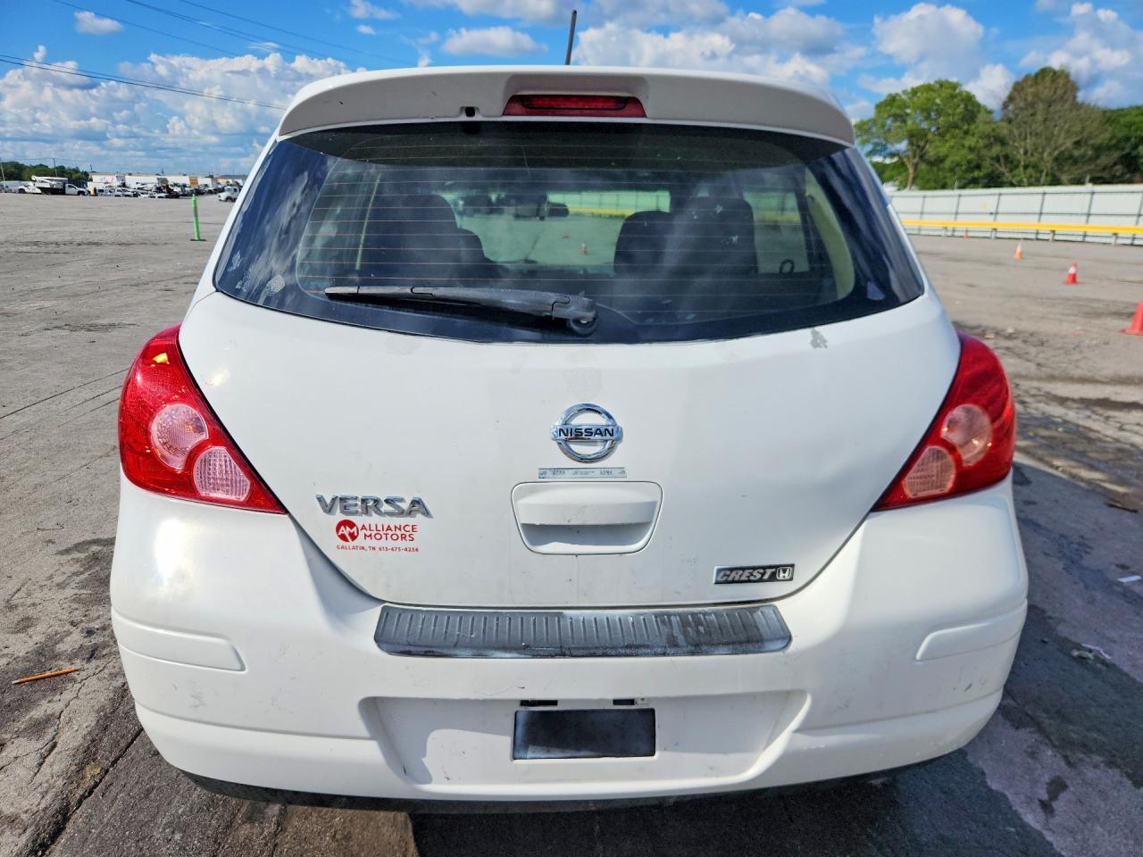 2011 Nissan Versa 1.8 S White vin: 3N1BC1CP3BL505893