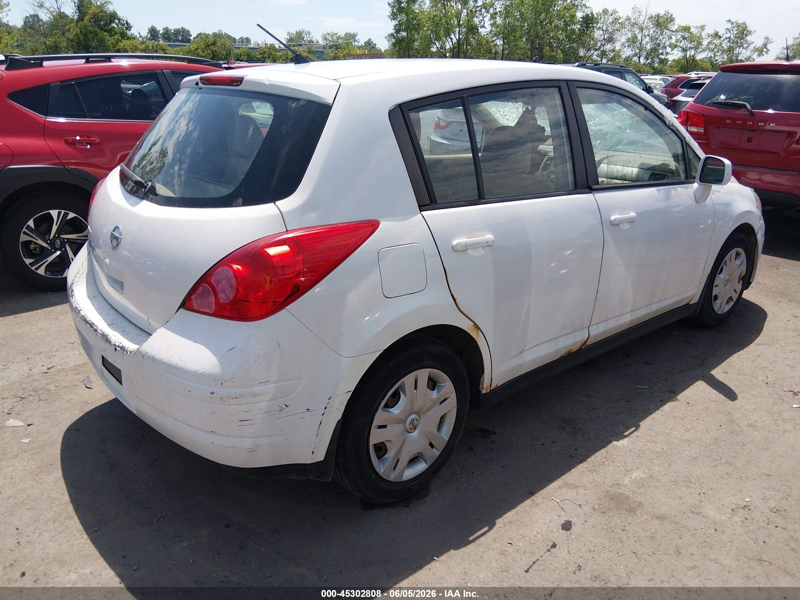 2012 Nissan Versa 1.8 S White vin: 3N1BC1CP3CK233479