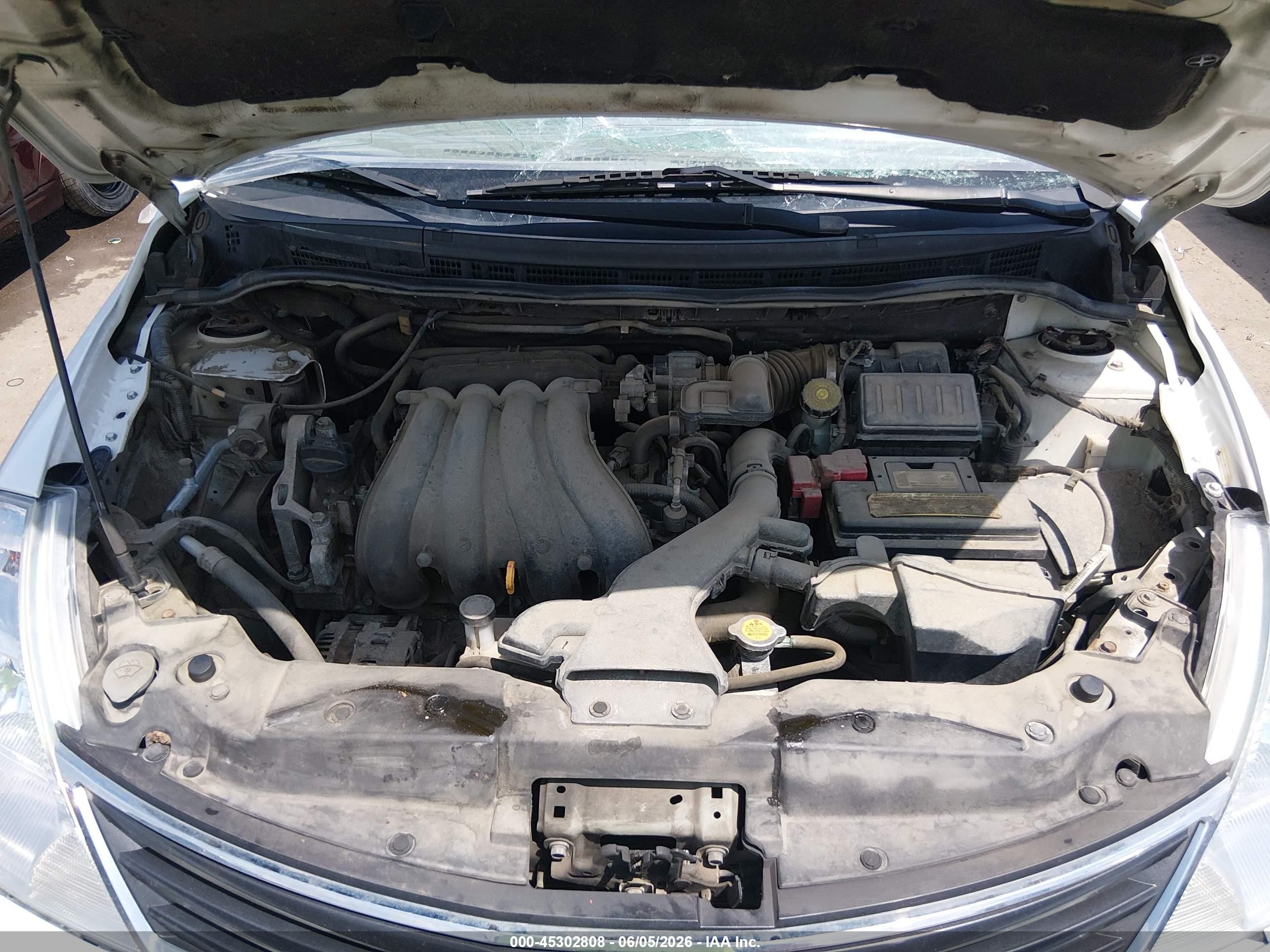 2012 Nissan Versa 1.8 S White vin: 3N1BC1CP3CK233479