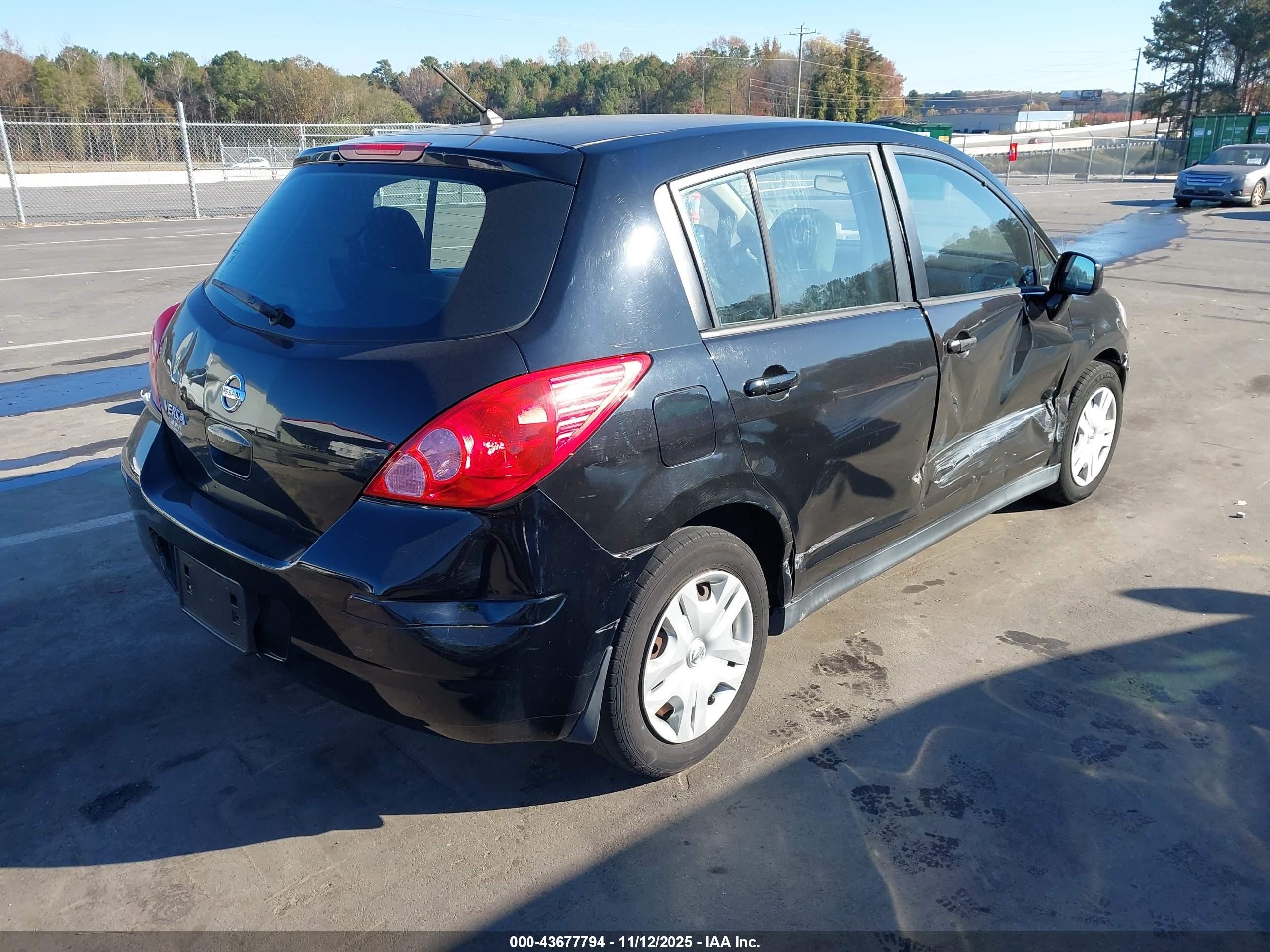 2012 Nissan Versa 1.8 S Black vin: 3N1BC1CP3CK269303