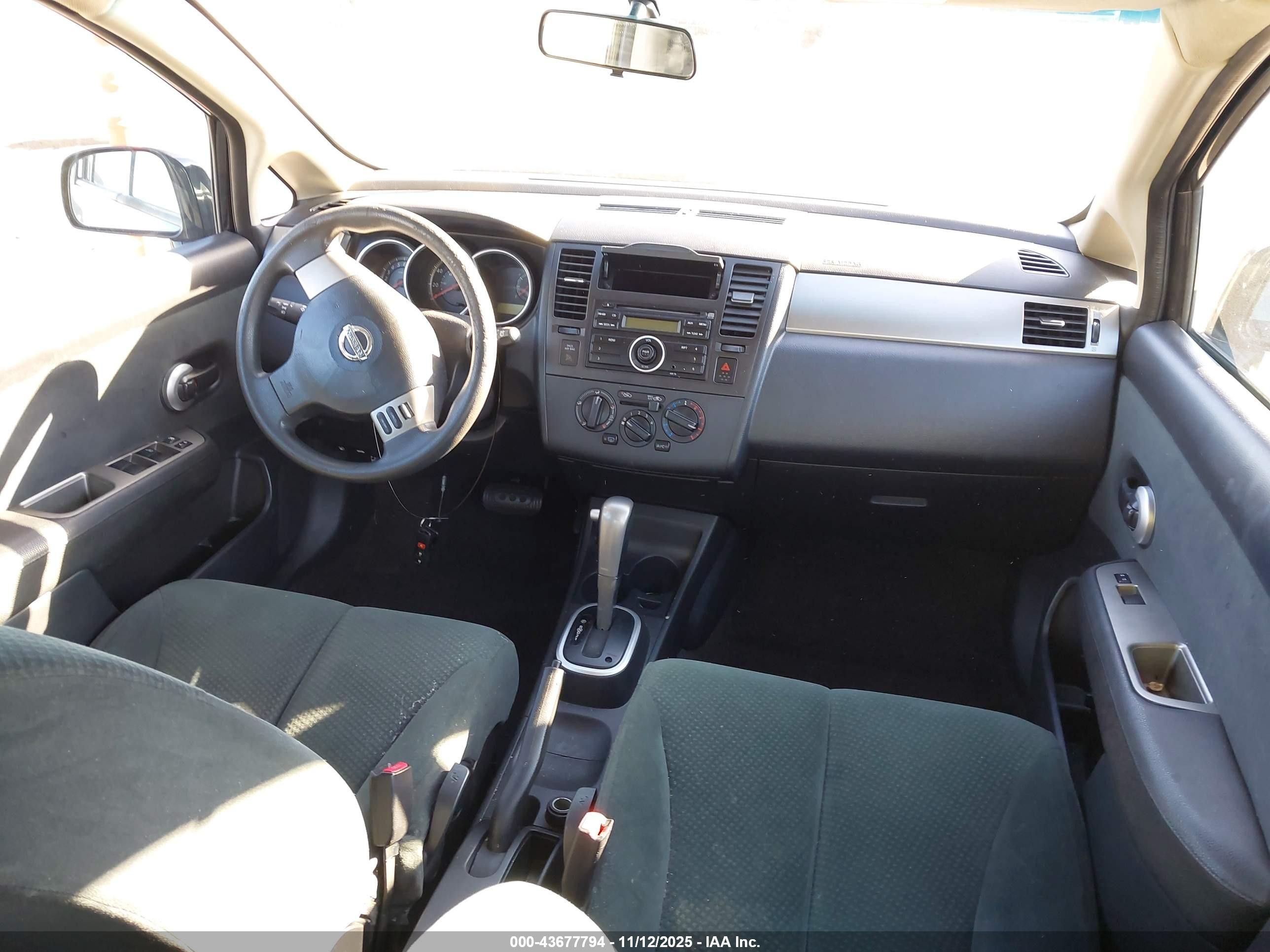 2012 Nissan Versa 1.8 S Black vin: 3N1BC1CP3CK269303