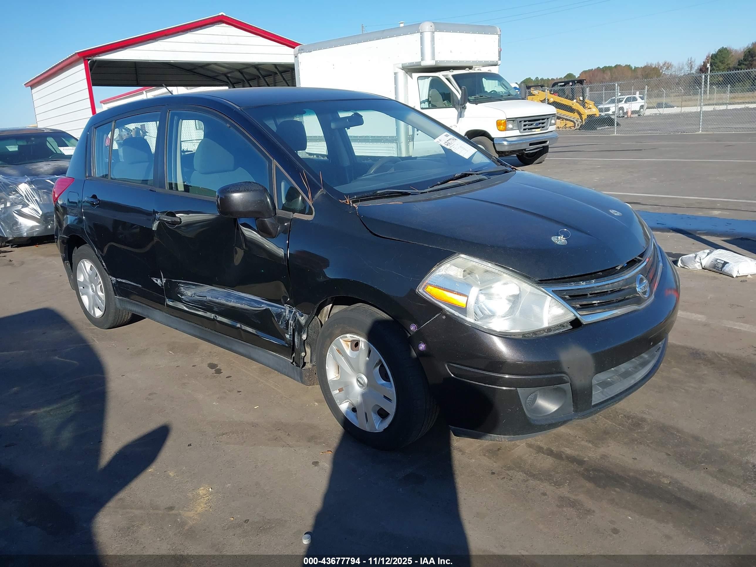 2012 Nissan Versa 1.8 S Black vin: 3N1BC1CP3CK269303