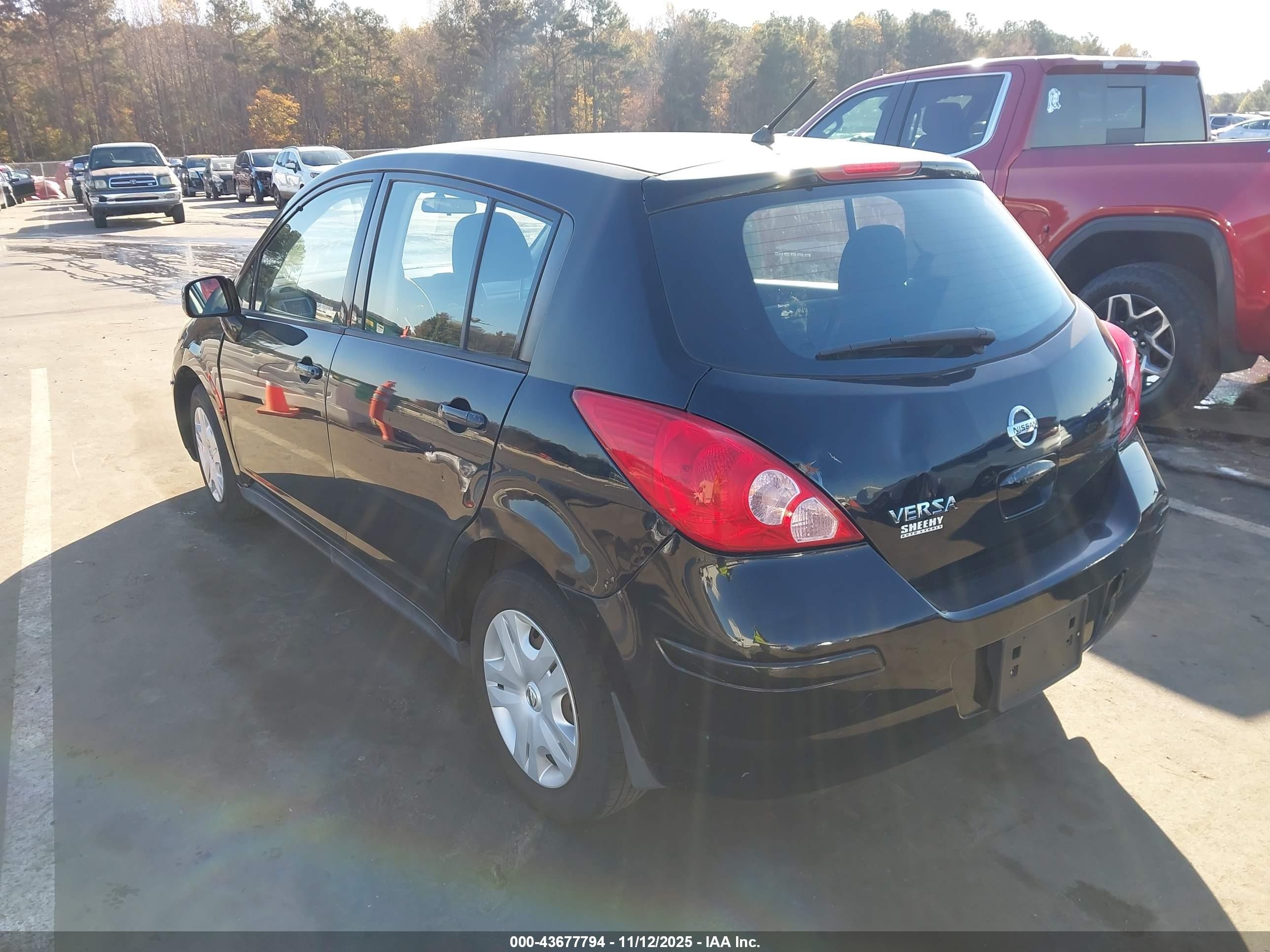 2012 Nissan Versa 1.8 S Black vin: 3N1BC1CP3CK269303
