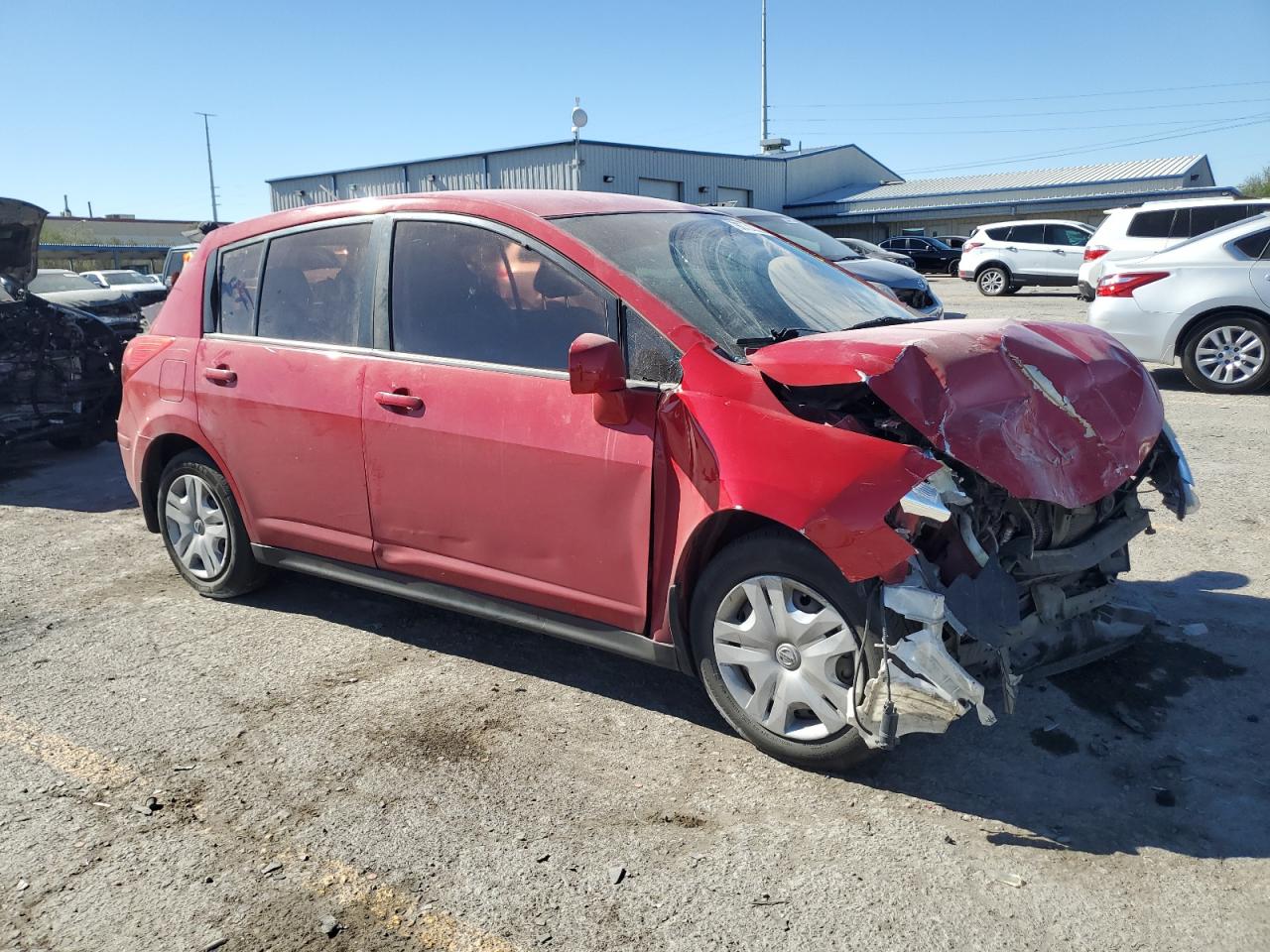2012 Nissan Versa 1.8 S Red vin: 3N1BC1CP3CK273920