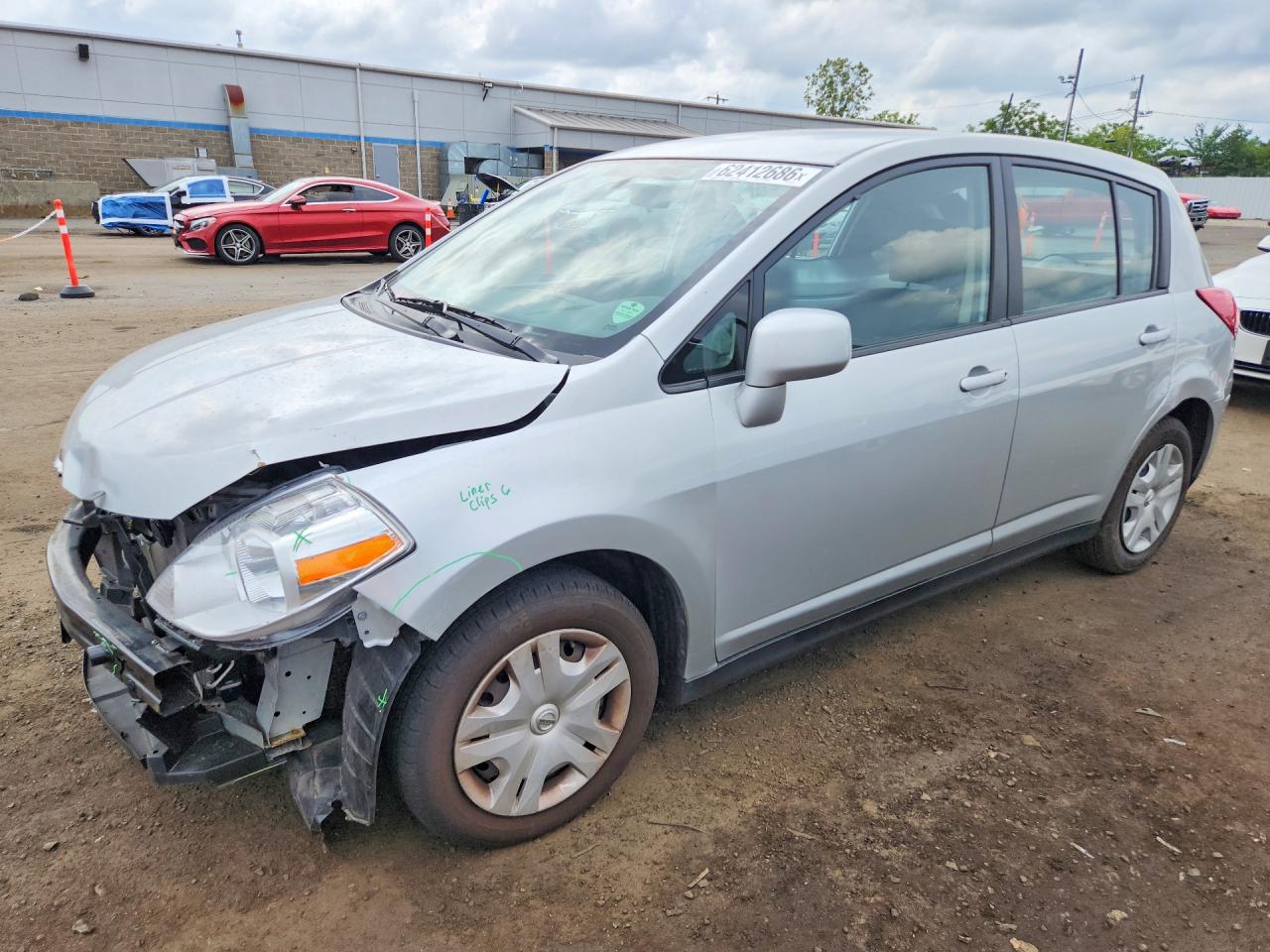 2012 Nissan Versa 1.8 S Silver vin: 3N1BC1CP3CK803108