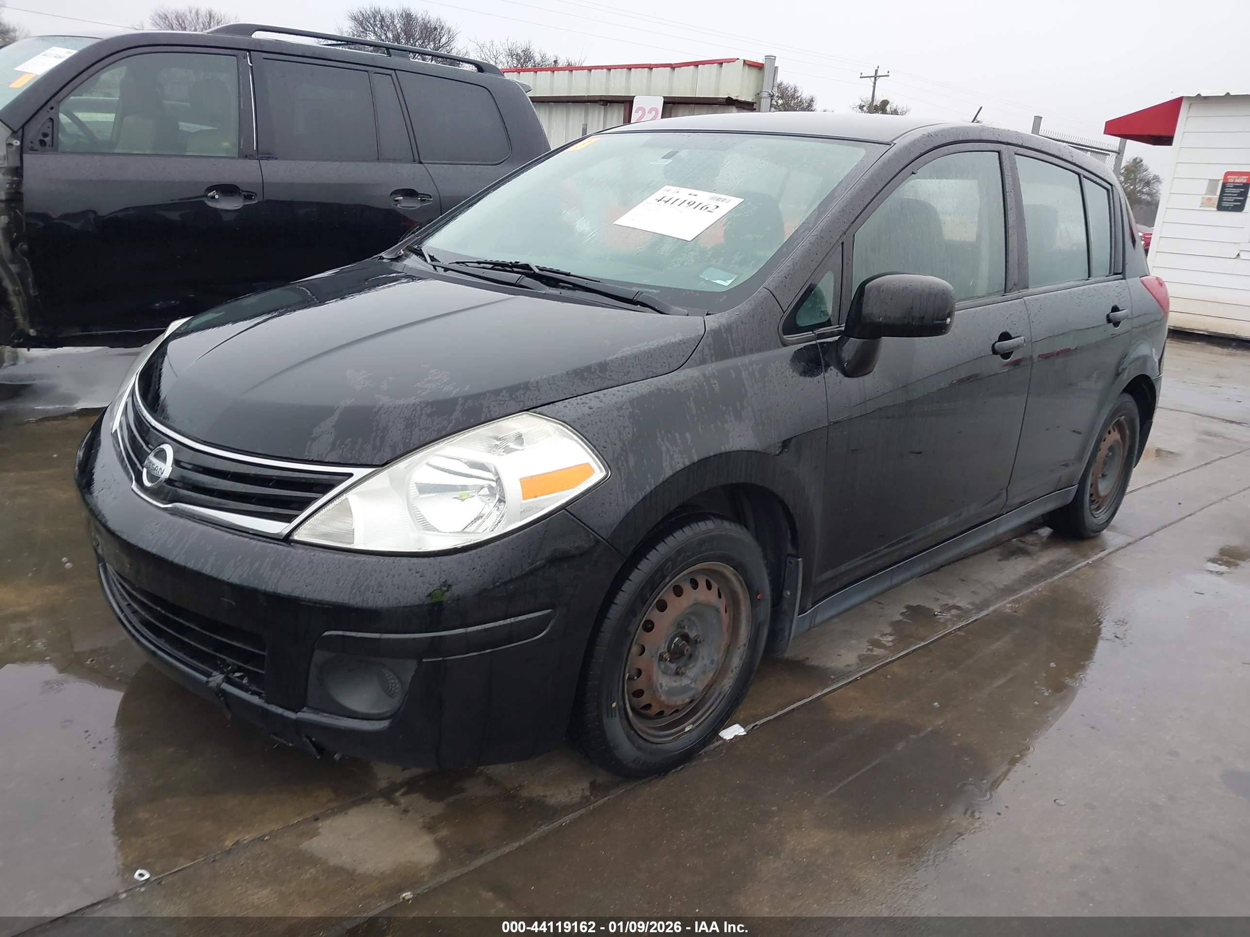 2012 Nissan Versa 1.8 S Black vin: 3N1BC1CP3CK809233