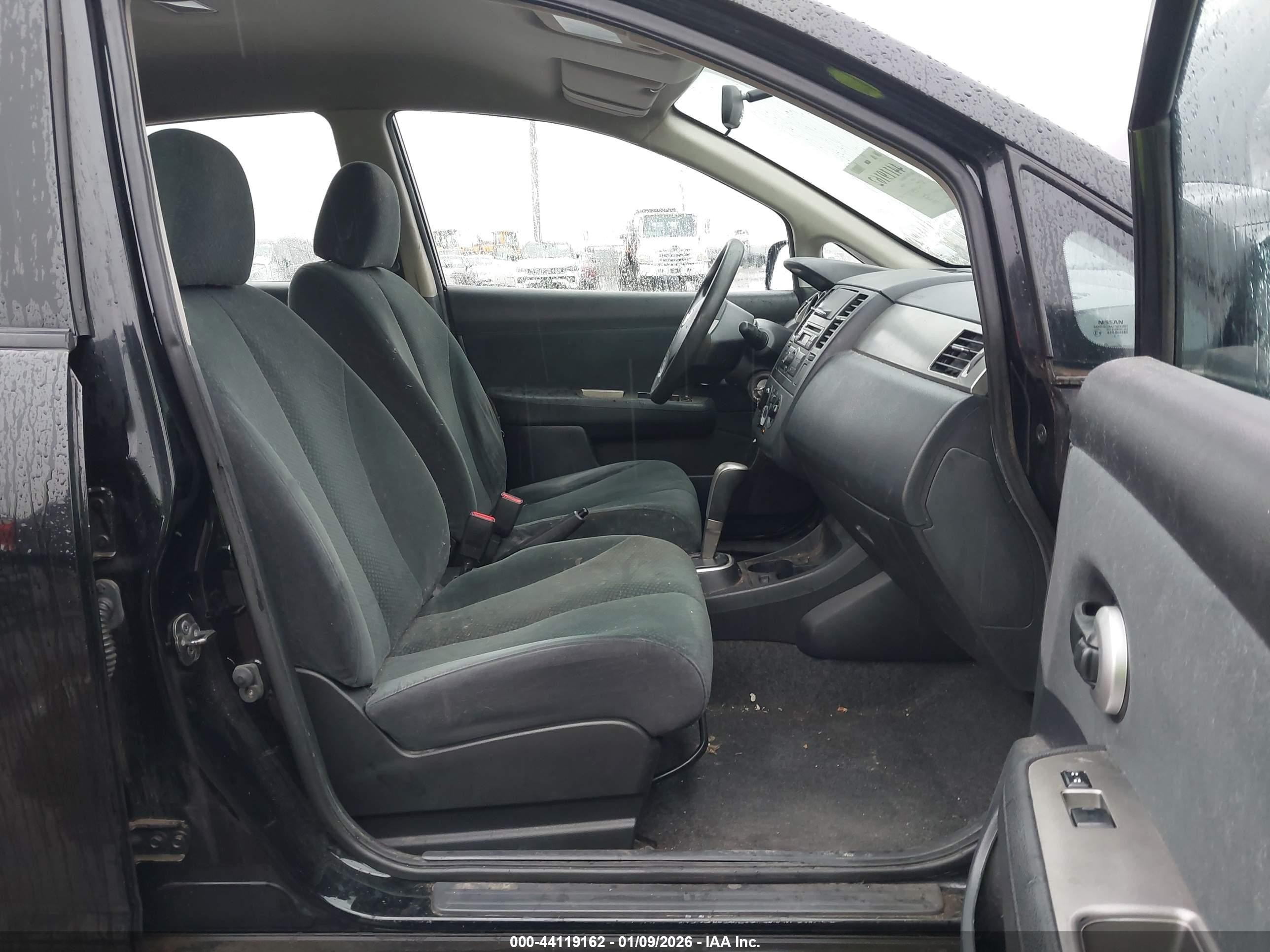 2012 Nissan Versa 1.8 S Black vin: 3N1BC1CP3CK809233