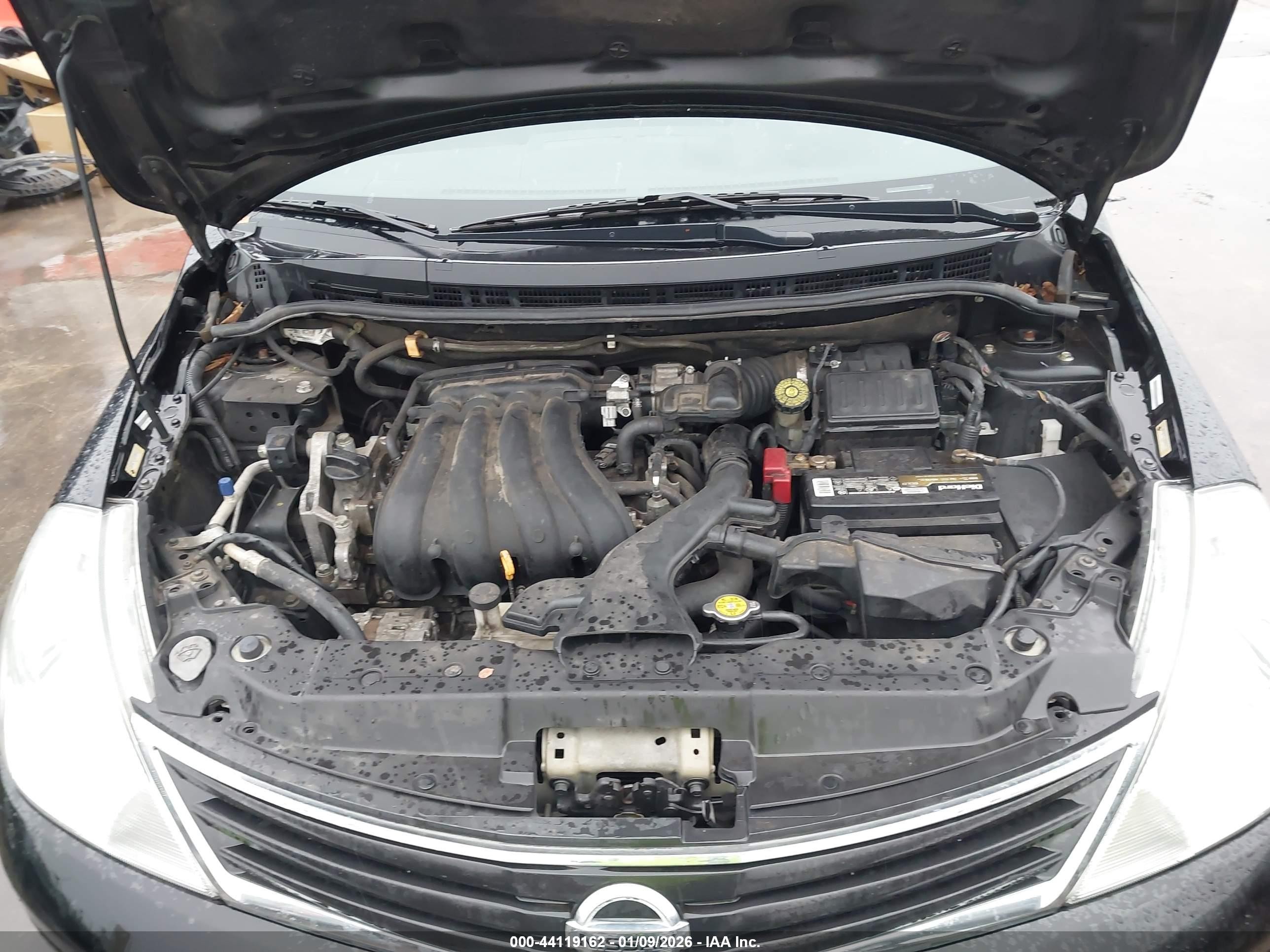 2012 Nissan Versa 1.8 S Black vin: 3N1BC1CP3CK809233
