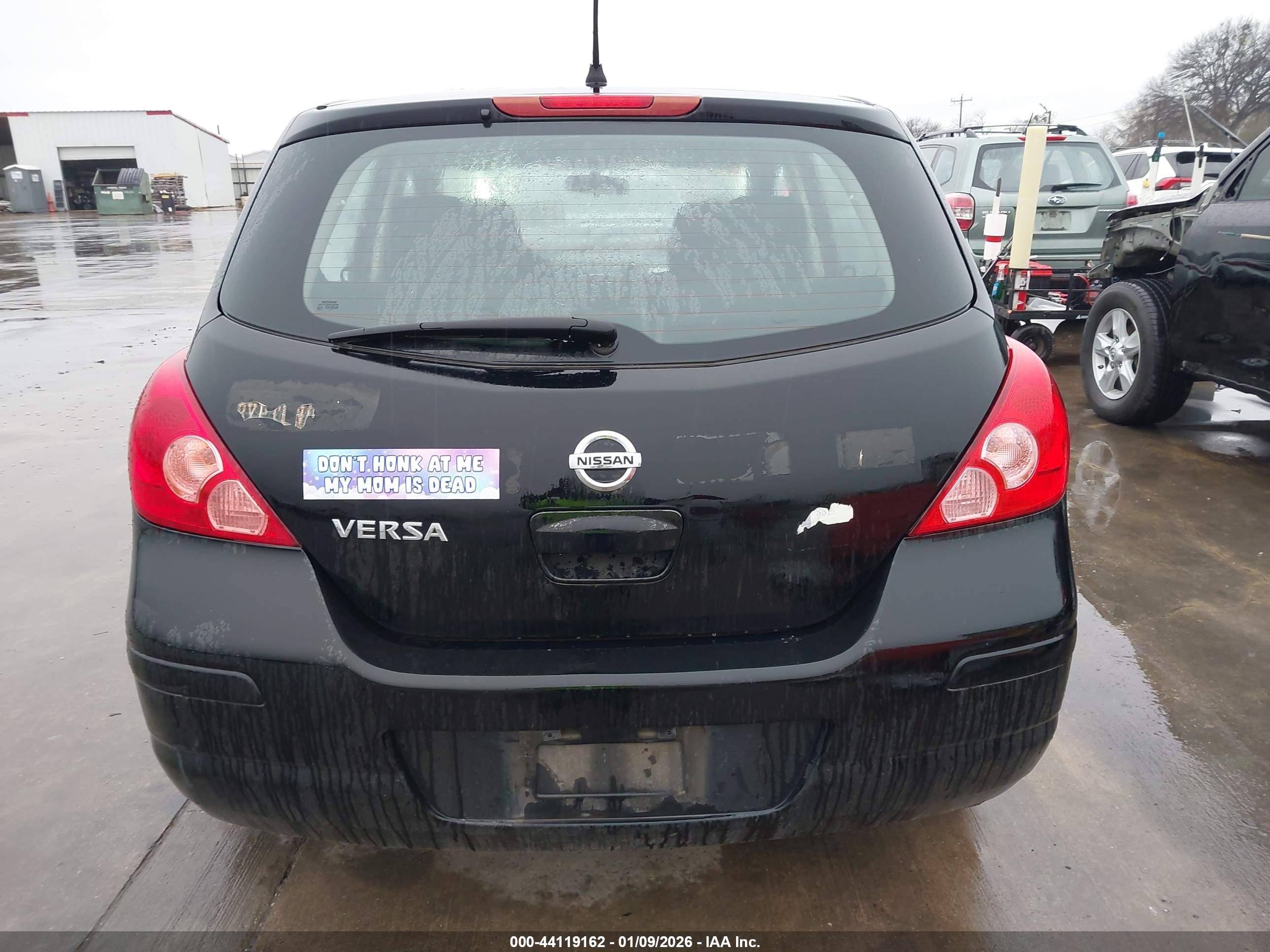 2012 Nissan Versa 1.8 S Black vin: 3N1BC1CP3CK809233