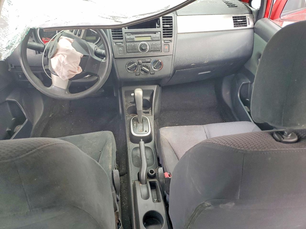 2012 Nissan Versa 1.8 S Red vin: 3N1BC1CP3CK814903