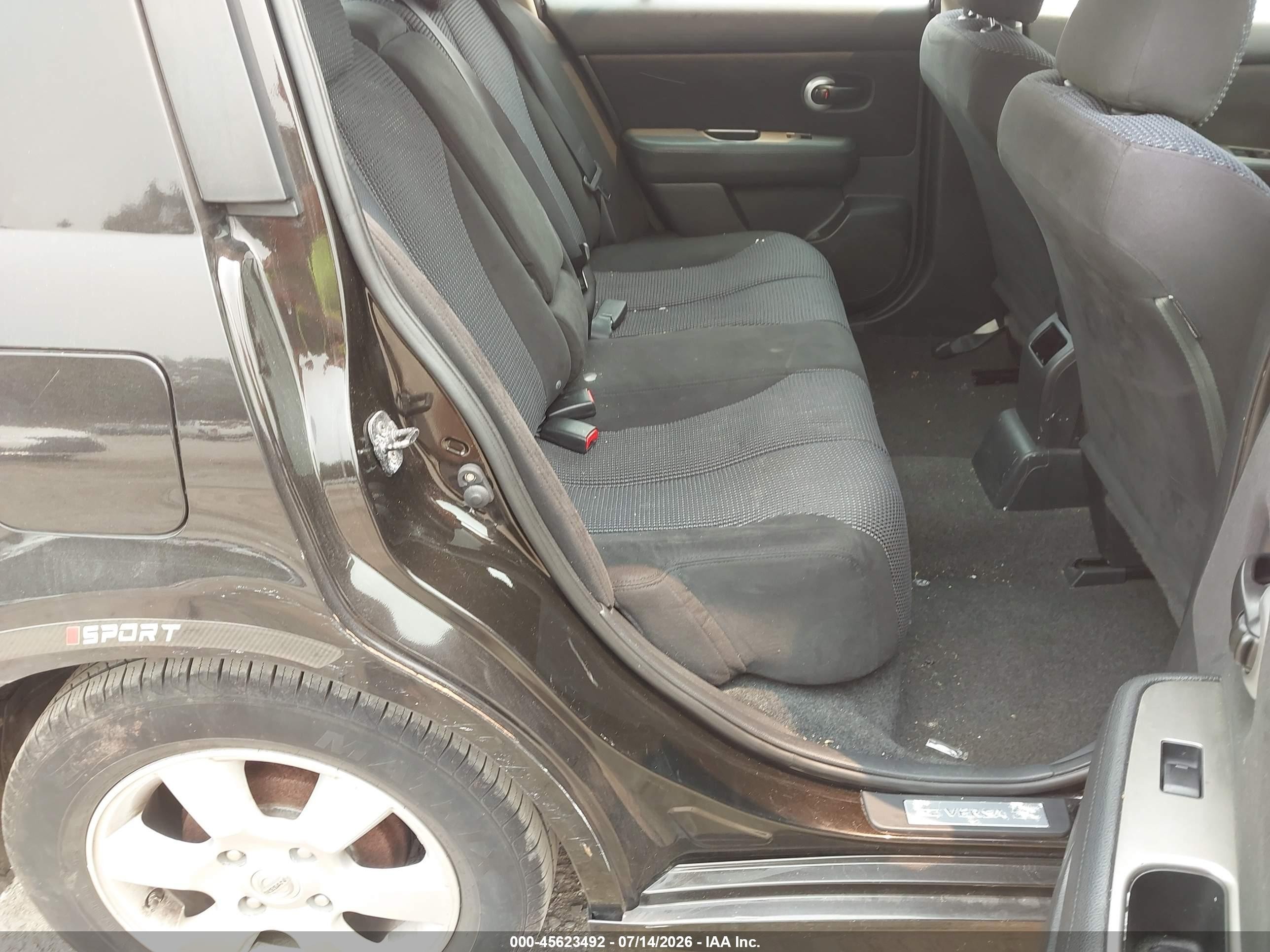 2010 Nissan Versa 1.8sl Black vin: 3N1BC1CP4AL399677