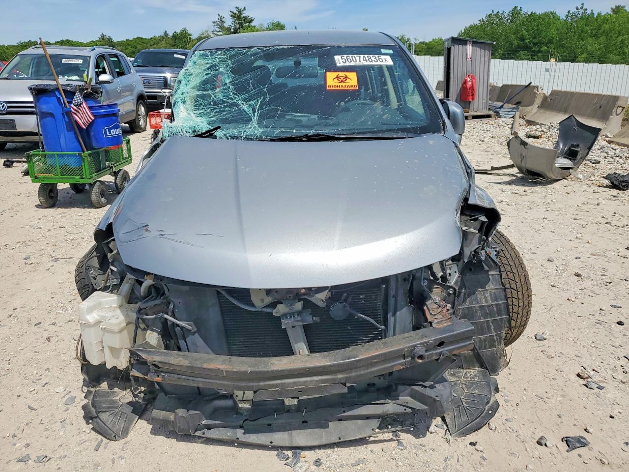 2011 Nissan Versa 1.8 S Silver vin: 3N1BC1CP4BL426152