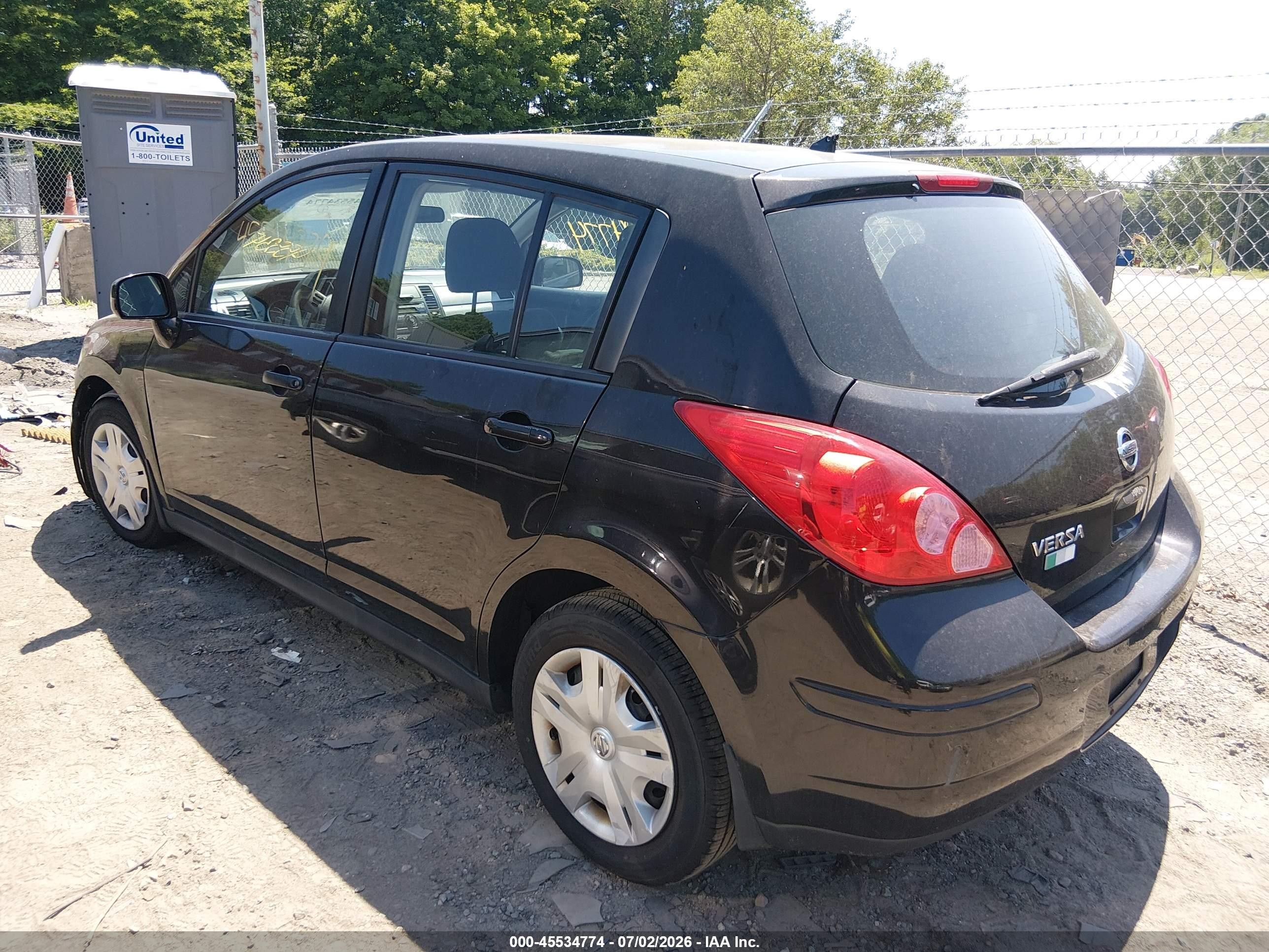 2011 Nissan Versa 1.8s Black vin: 3N1BC1CP4BL505577