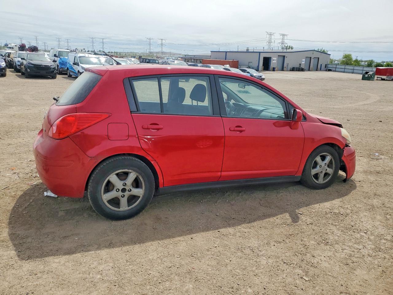 2012 Nissan Versa 1.8 S Red vin: 3N1BC1CP4CK203732