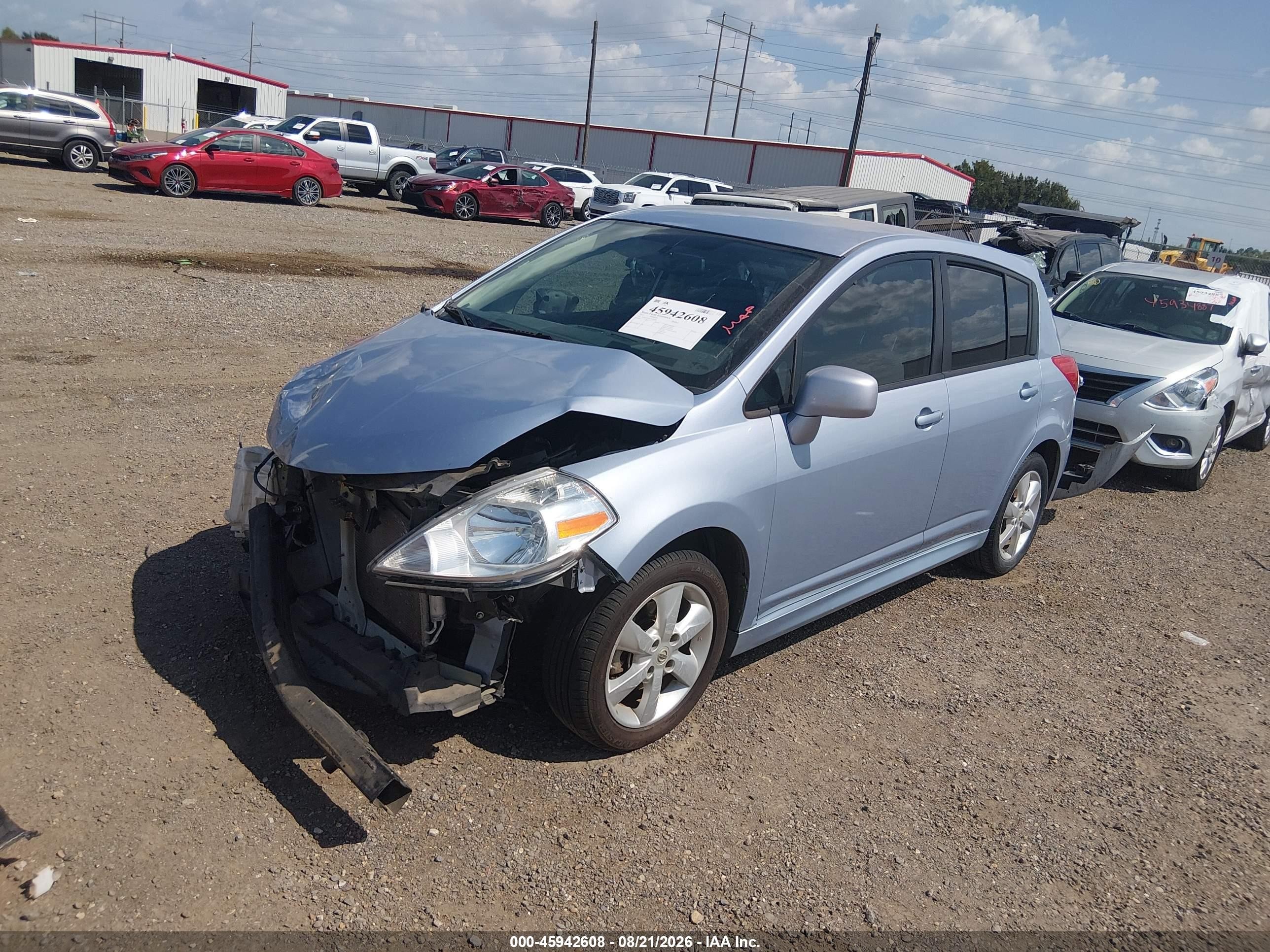 2012 Nissan Versa 1.8 Sl Blue vin: 3N1BC1CP4CK205058