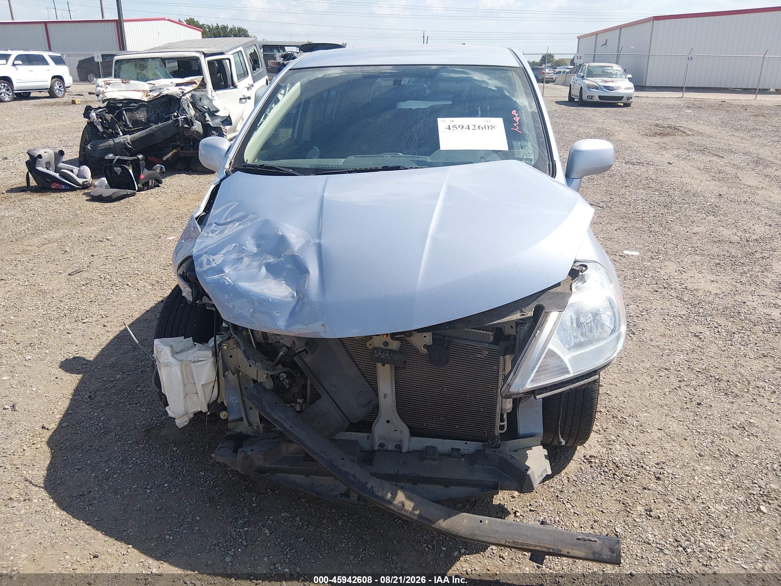 2012 Nissan Versa 1.8 Sl Blue vin: 3N1BC1CP4CK205058