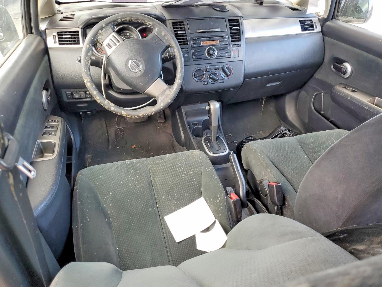 2012 Nissan Versa 1.8 S Black vin: 3N1BC1CP4CK231644